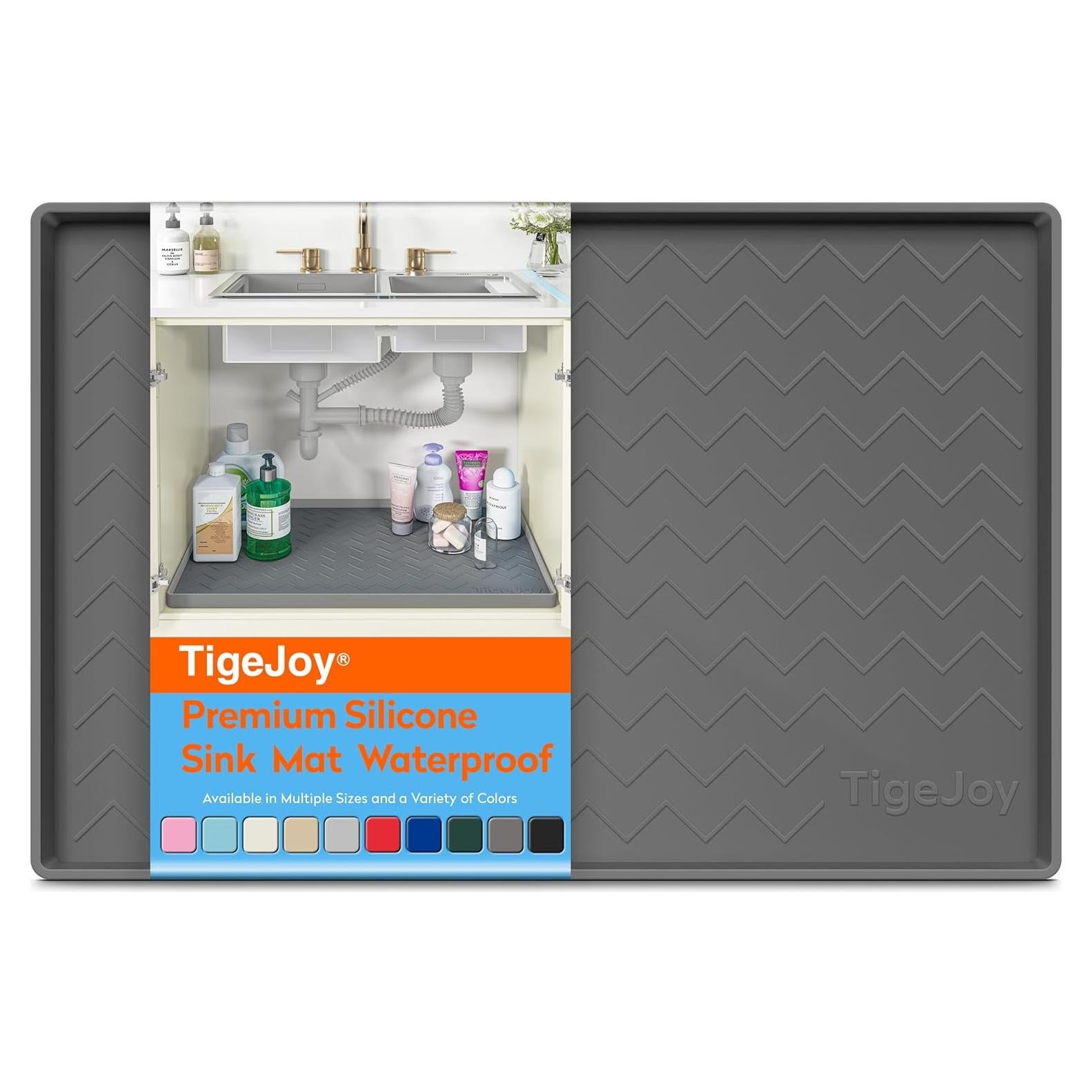 Alfombrilla de Silicona TigeJoy 22x19" A Prueba de Agua