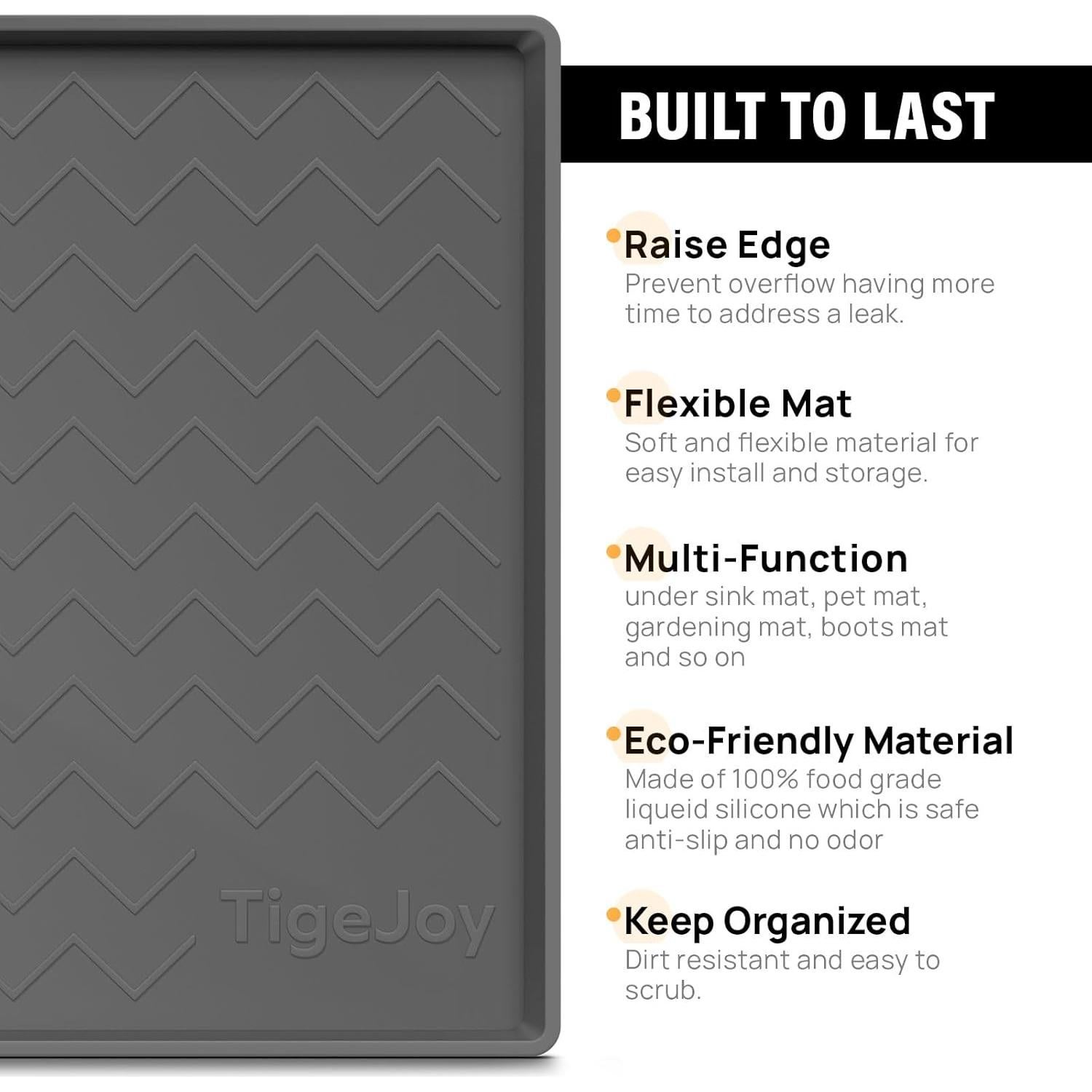 Alfombrilla de Silicona TigeJoy 55.88x48.26 cm Impermeable