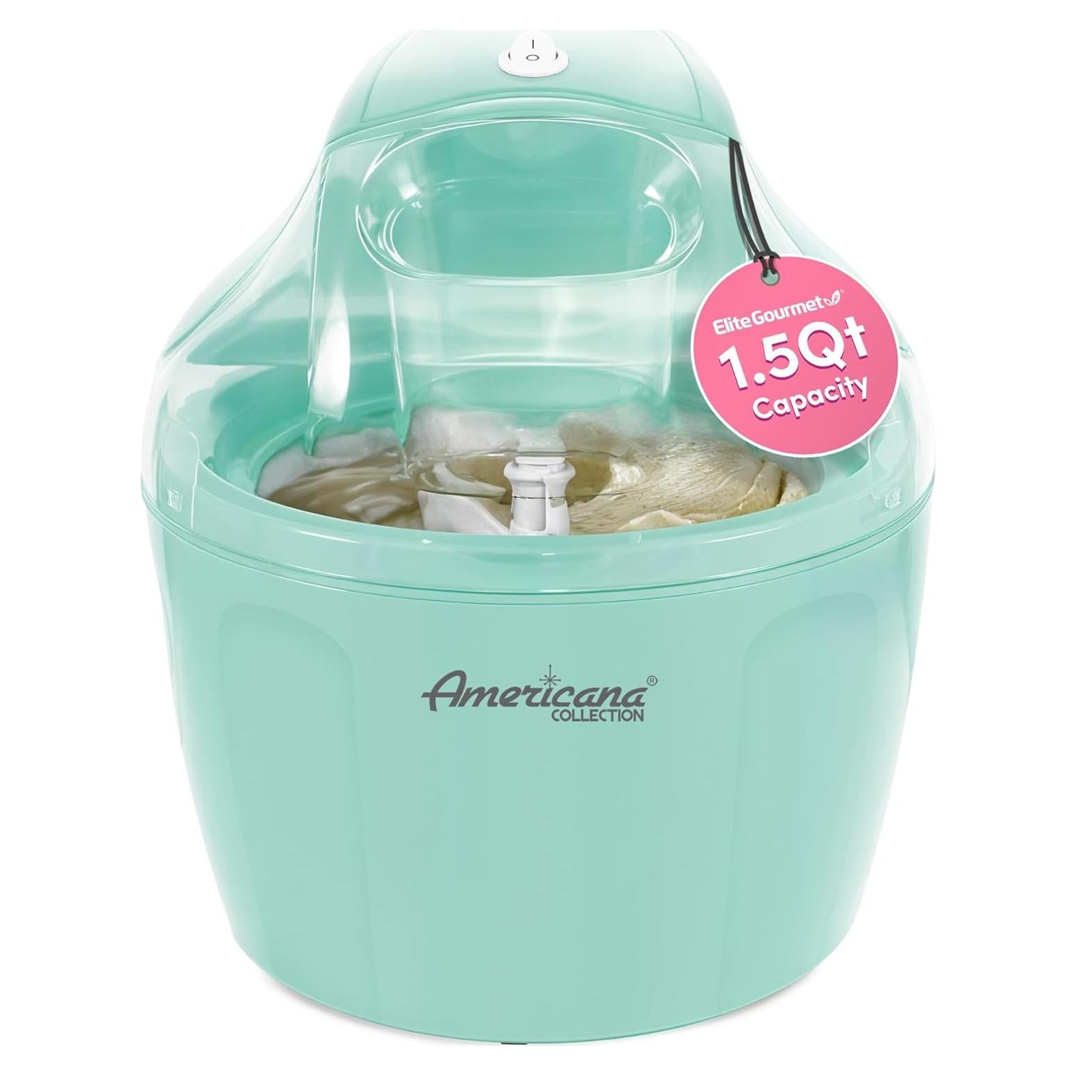 Máquina de Helados Eléctrica Elite Gourmet EIM-1400M 1.5L