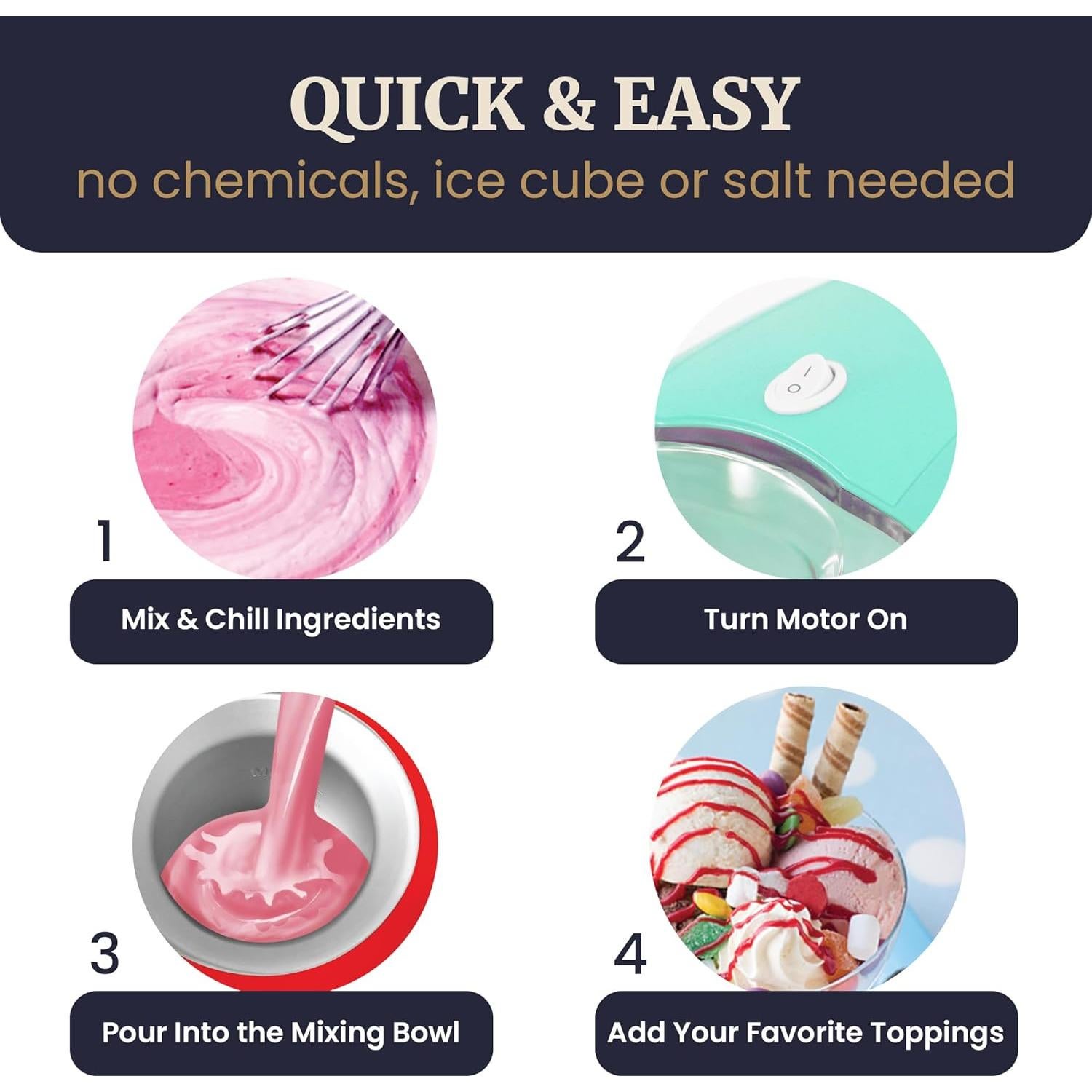 Máquina de Helados Eléctrica Elite Gourmet EIM-1400M 1.5L