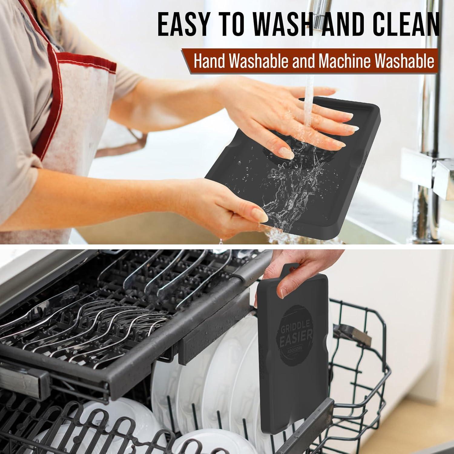 Alfombrilla de Silicona AWEASROY Antideslizante 24.5x17cm Negra