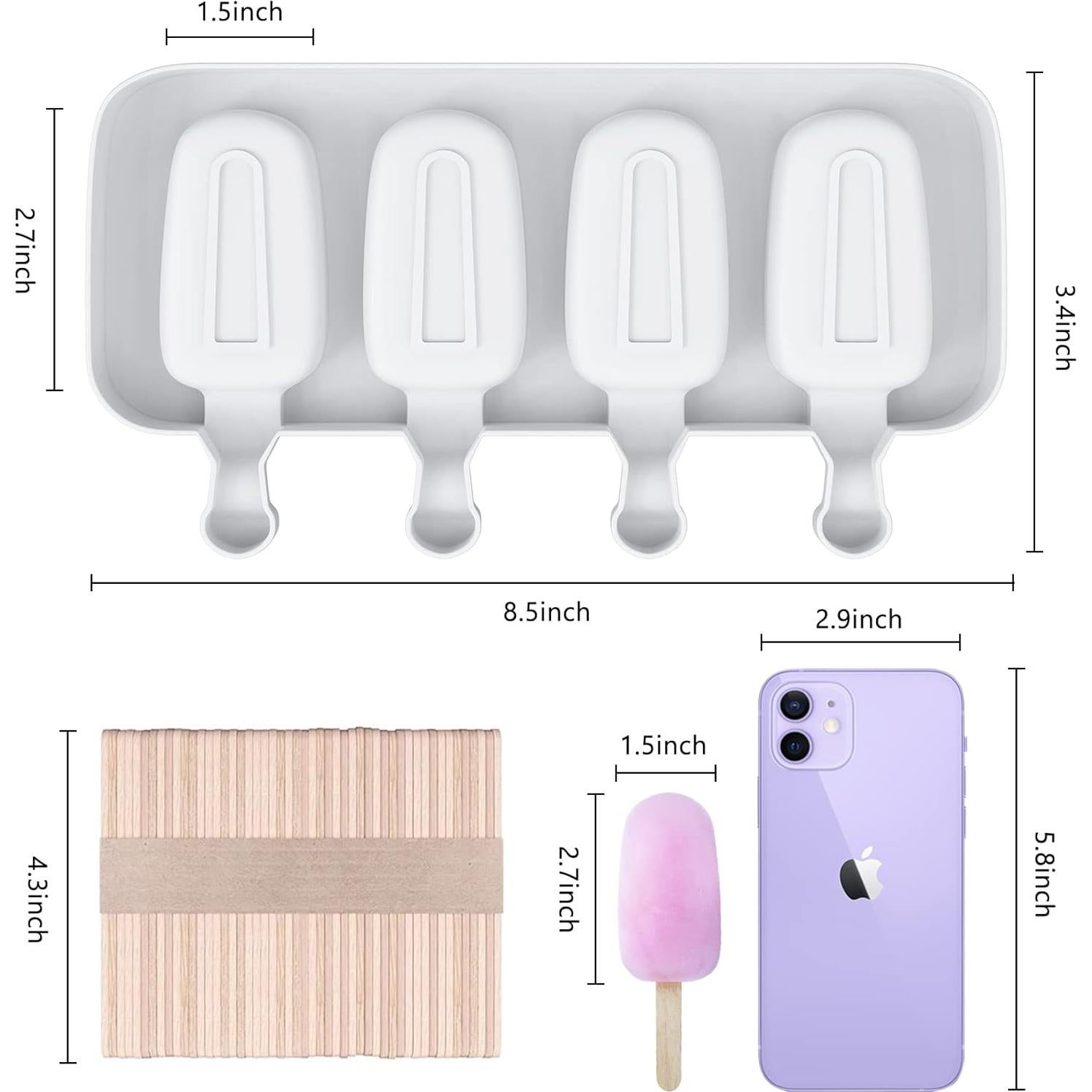 Moldes para Paletas de Silicona Ouddy Life - 8 Cavidades