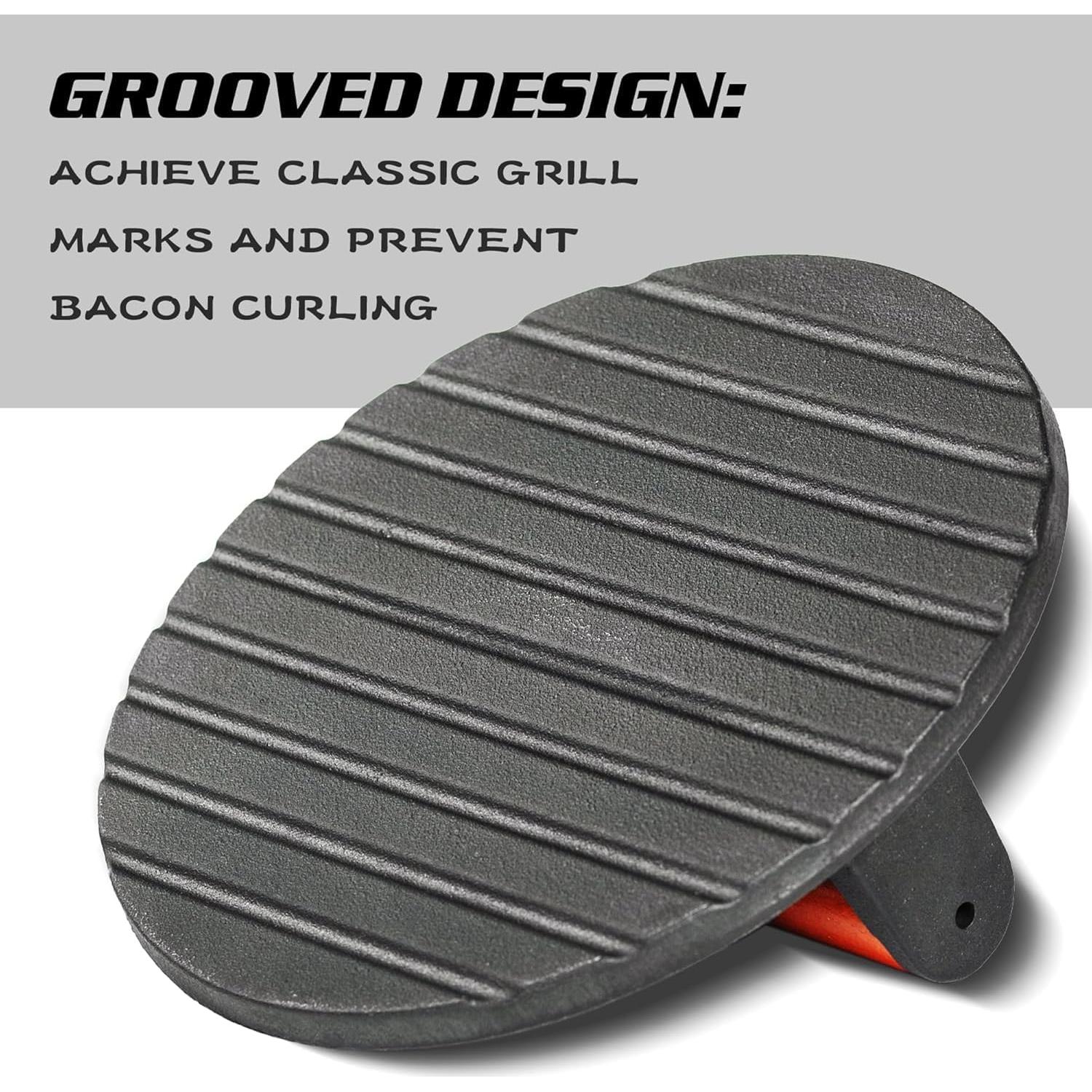 Prensa de Hamburguesas SanKonfu de Hierro Fundido 18 cm