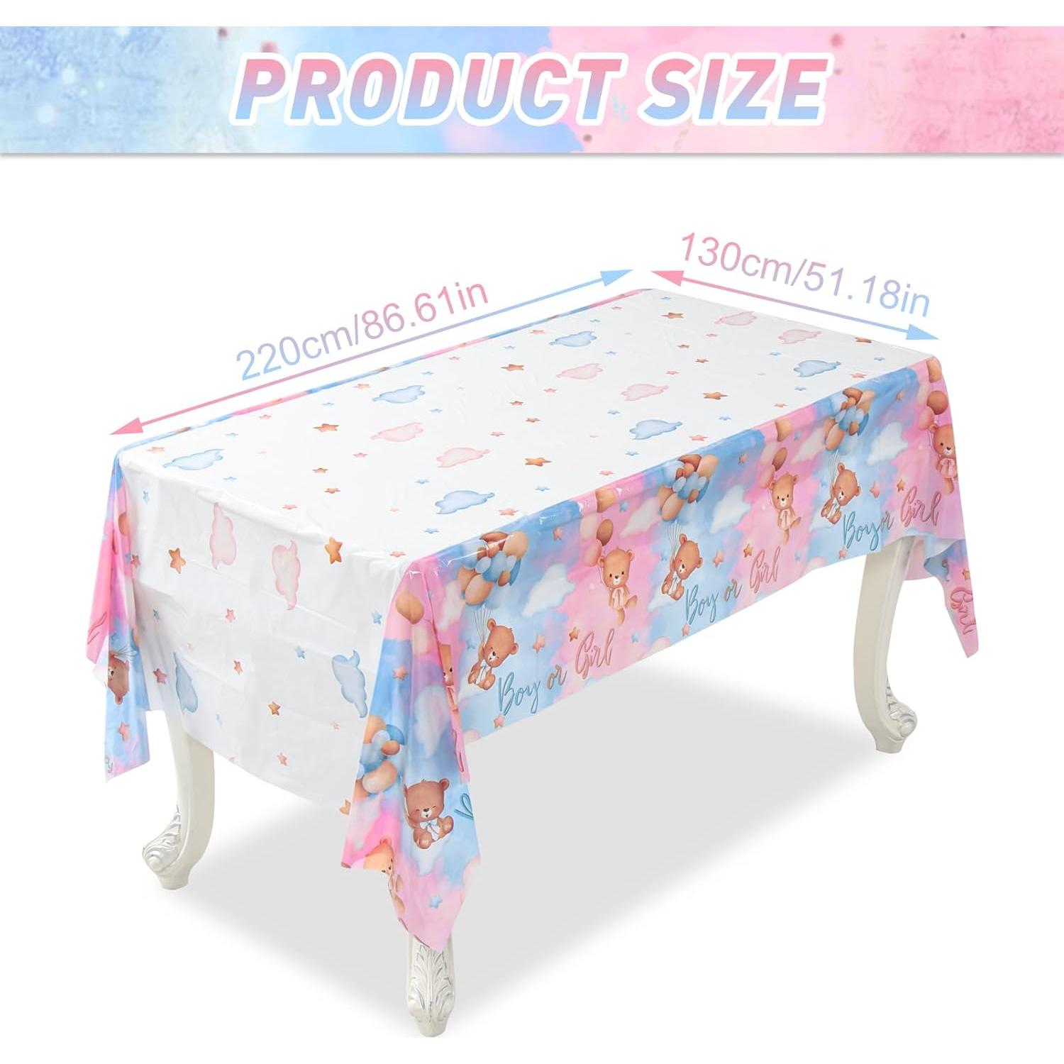 Manteles Desechables Revelación de Género Patimate 3 Pcs