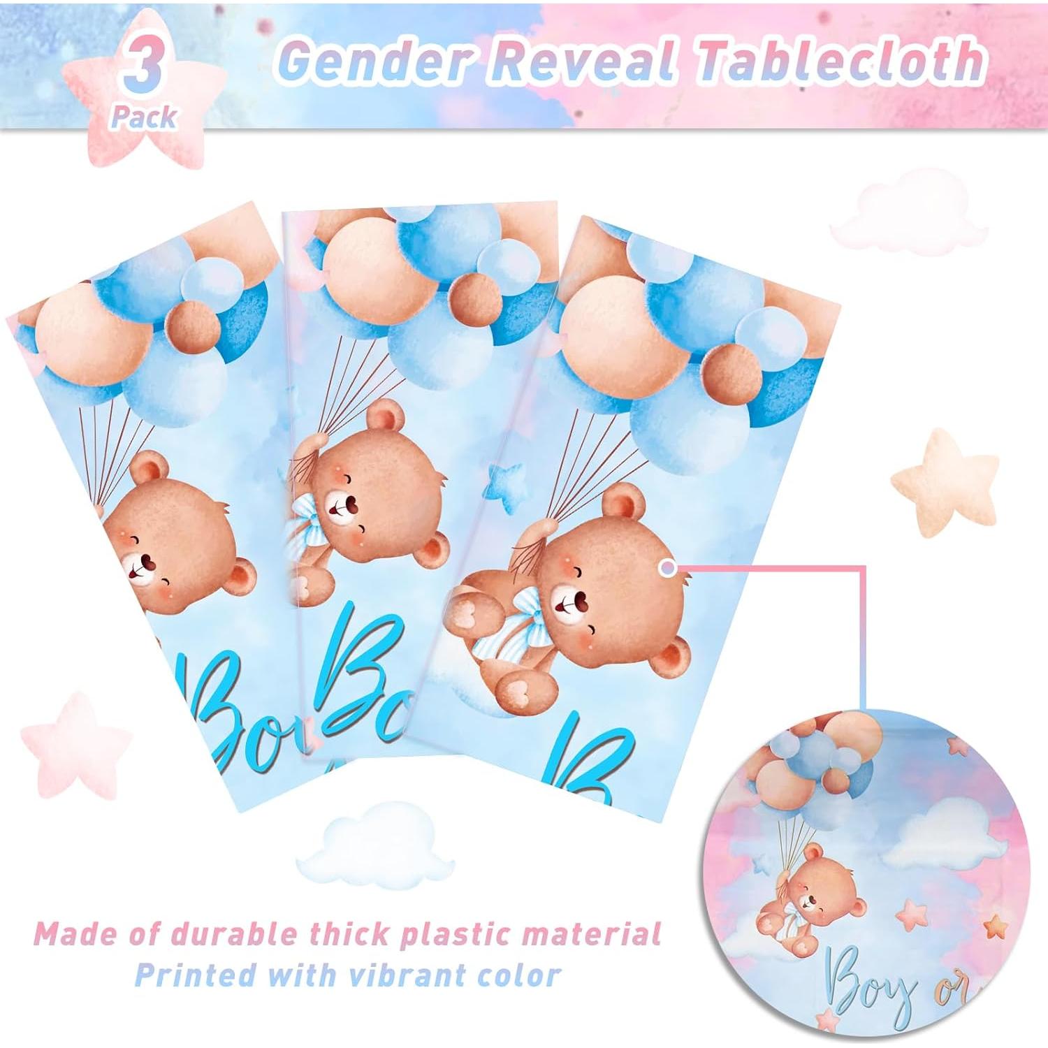 Manteles Desechables Revelación de Género Patimate 3 Pcs