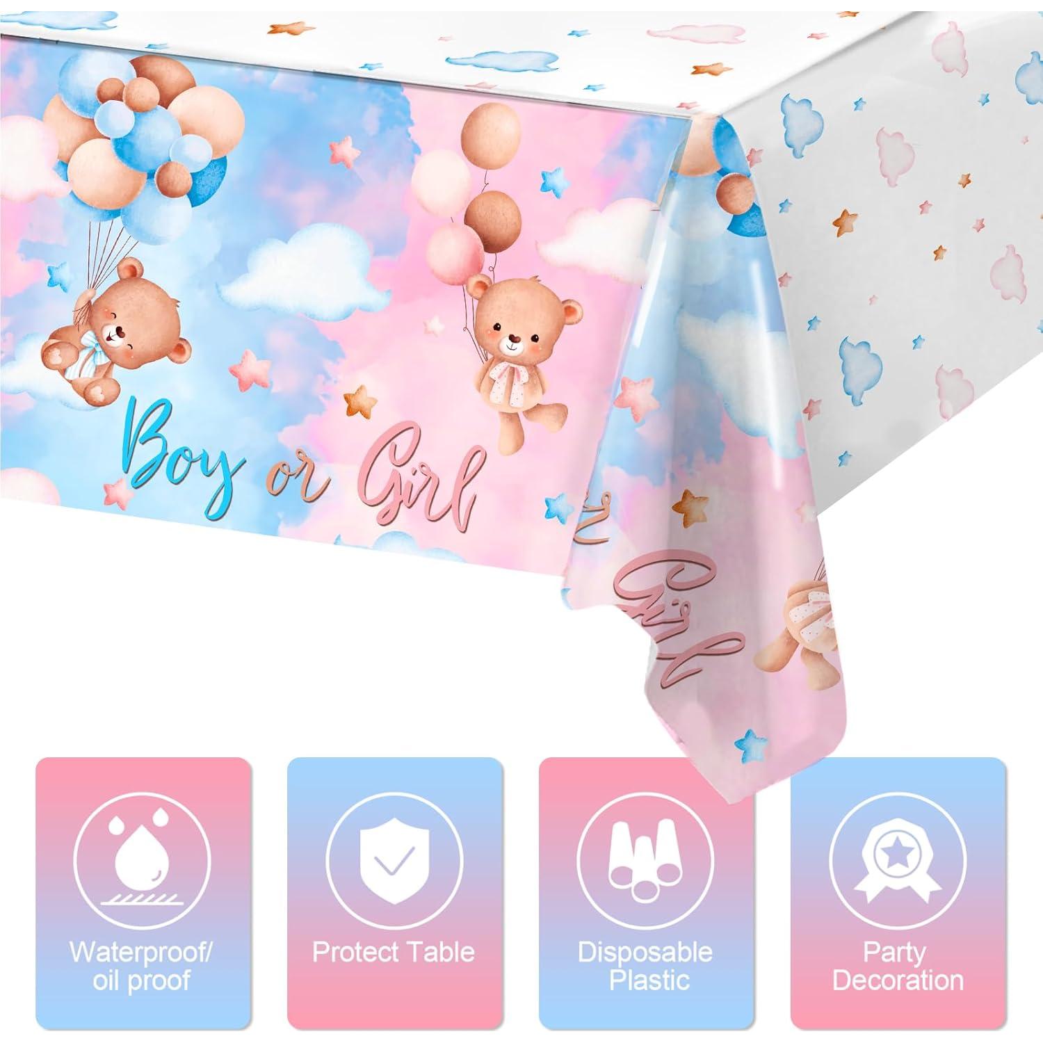 Manteles Desechables Revelación de Género Patimate 3 Pcs