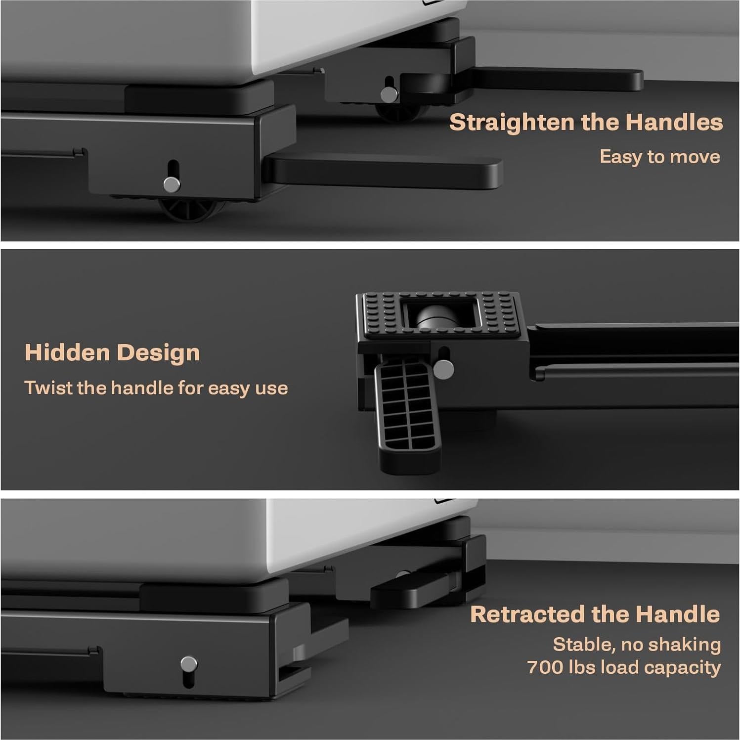 Rodillos para Electrodomésticos KVRG KG008 Ajustables 50-81 cm