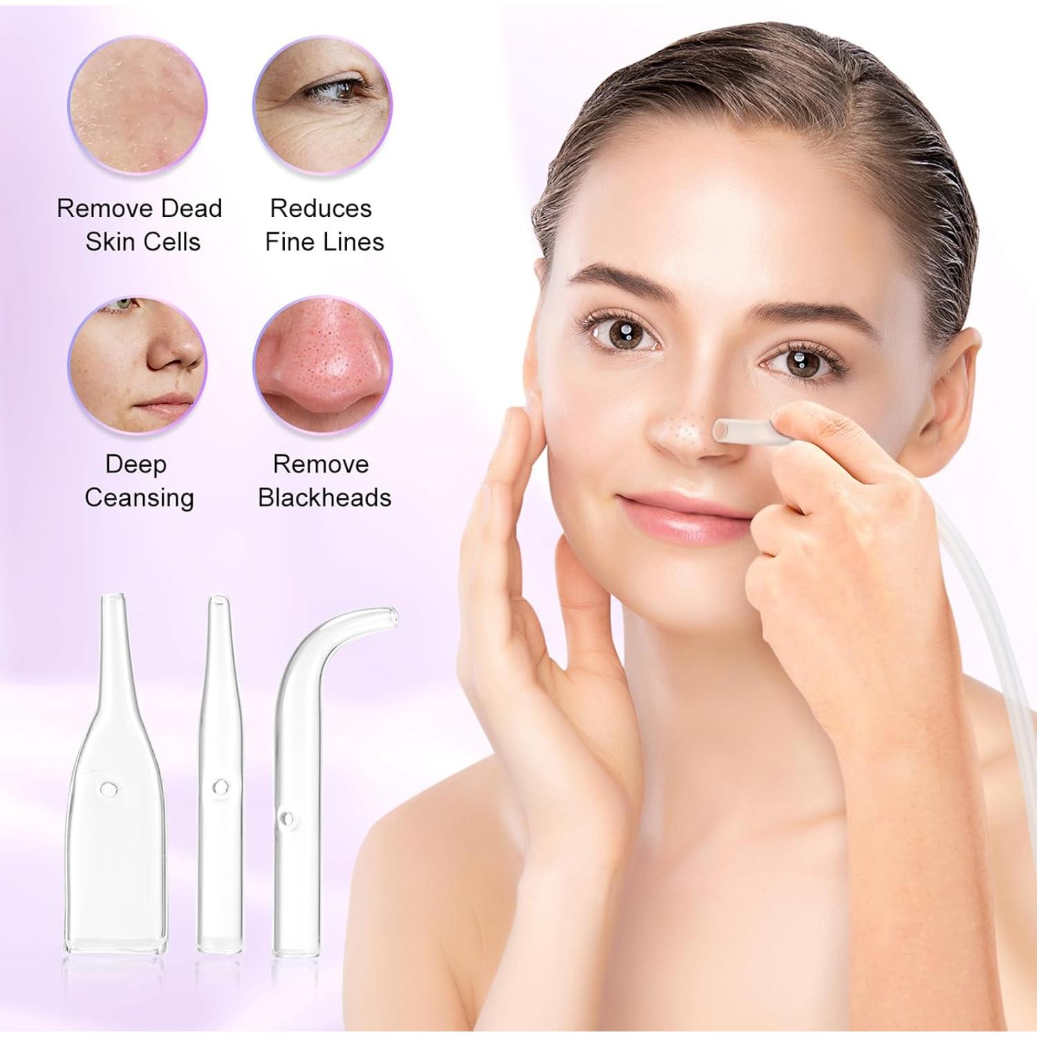 Máquina de Microdermoabrasión UNOISETION 3 en 1 Facial Rosa
