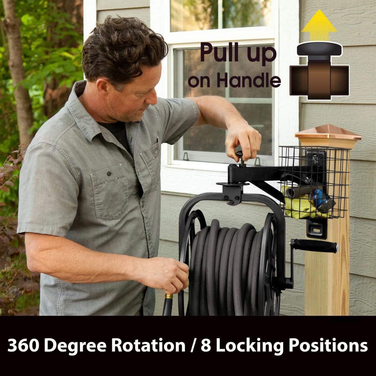 Carrete de Manguera Liberty Garden 712-B 38.1m Negro