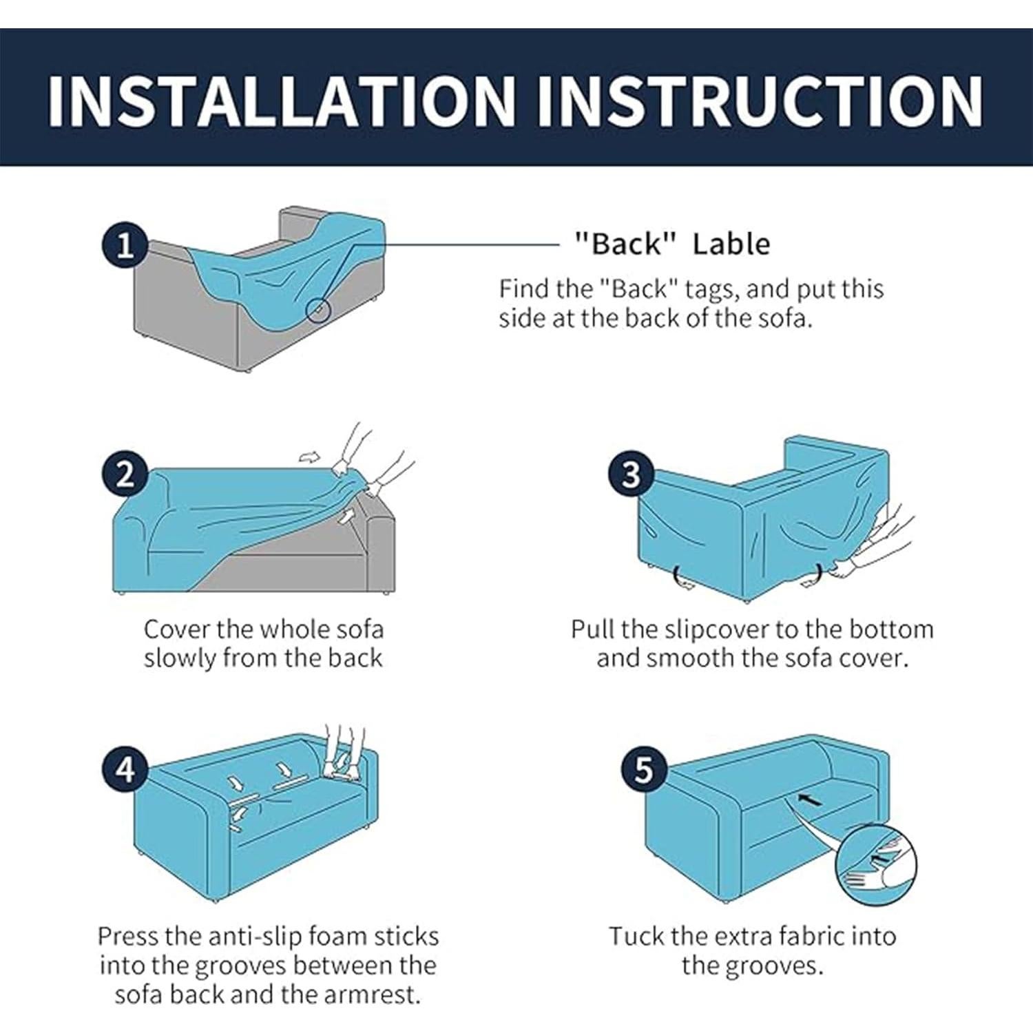 Funda elástica para sofá 1 plaza Cupuamon Beige jacquard