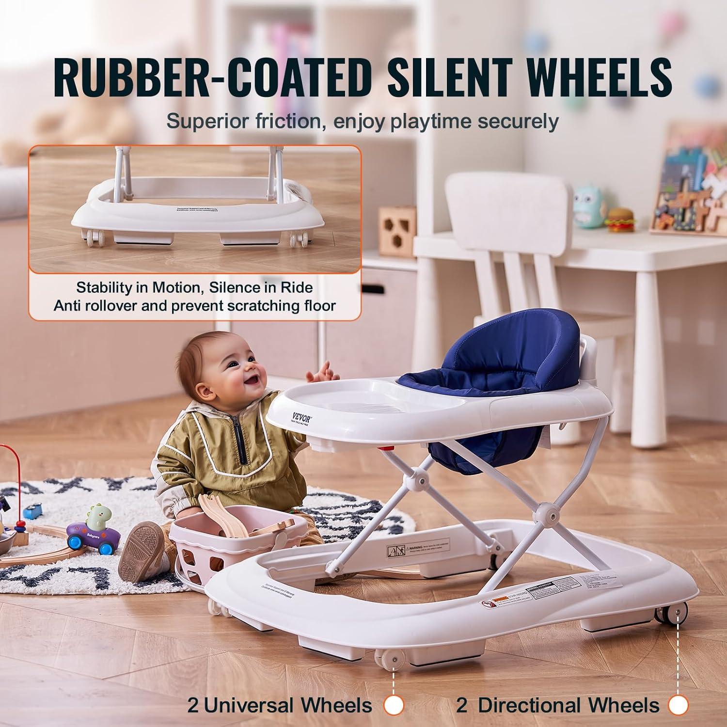 Andador Plegable VEVOR para Bebés 6-12 Meses Altura Ajustable