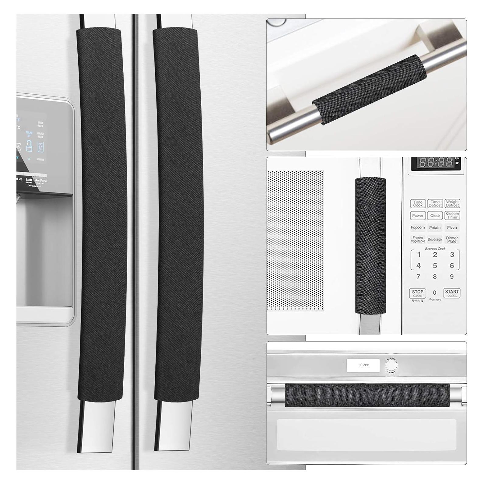 Cubiertas para Manijas de Refrigerador Miss.Silk - 5 Piezas Negro