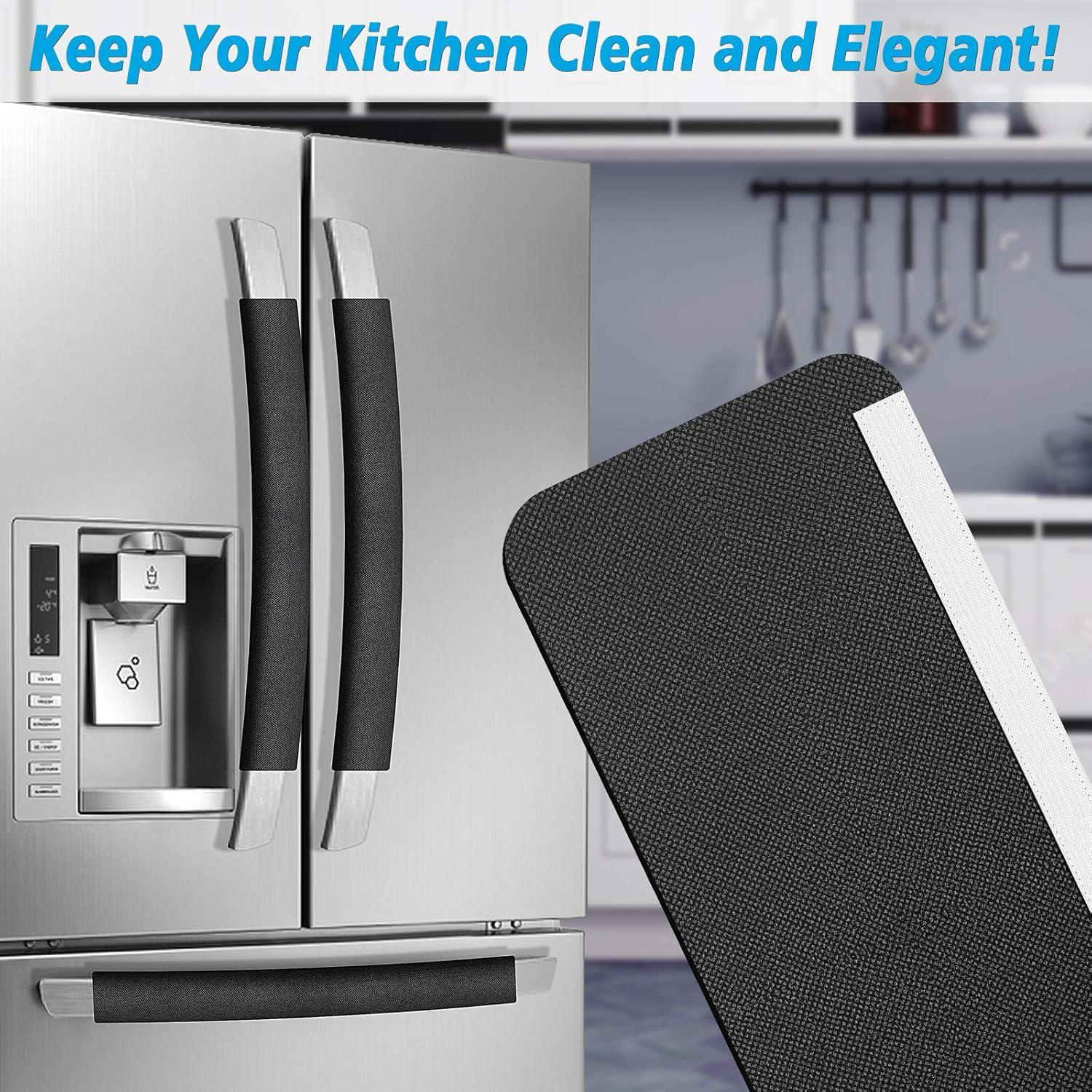 Cubiertas para Manijas de Refrigerador Miss.Silk - 5 Piezas Negro