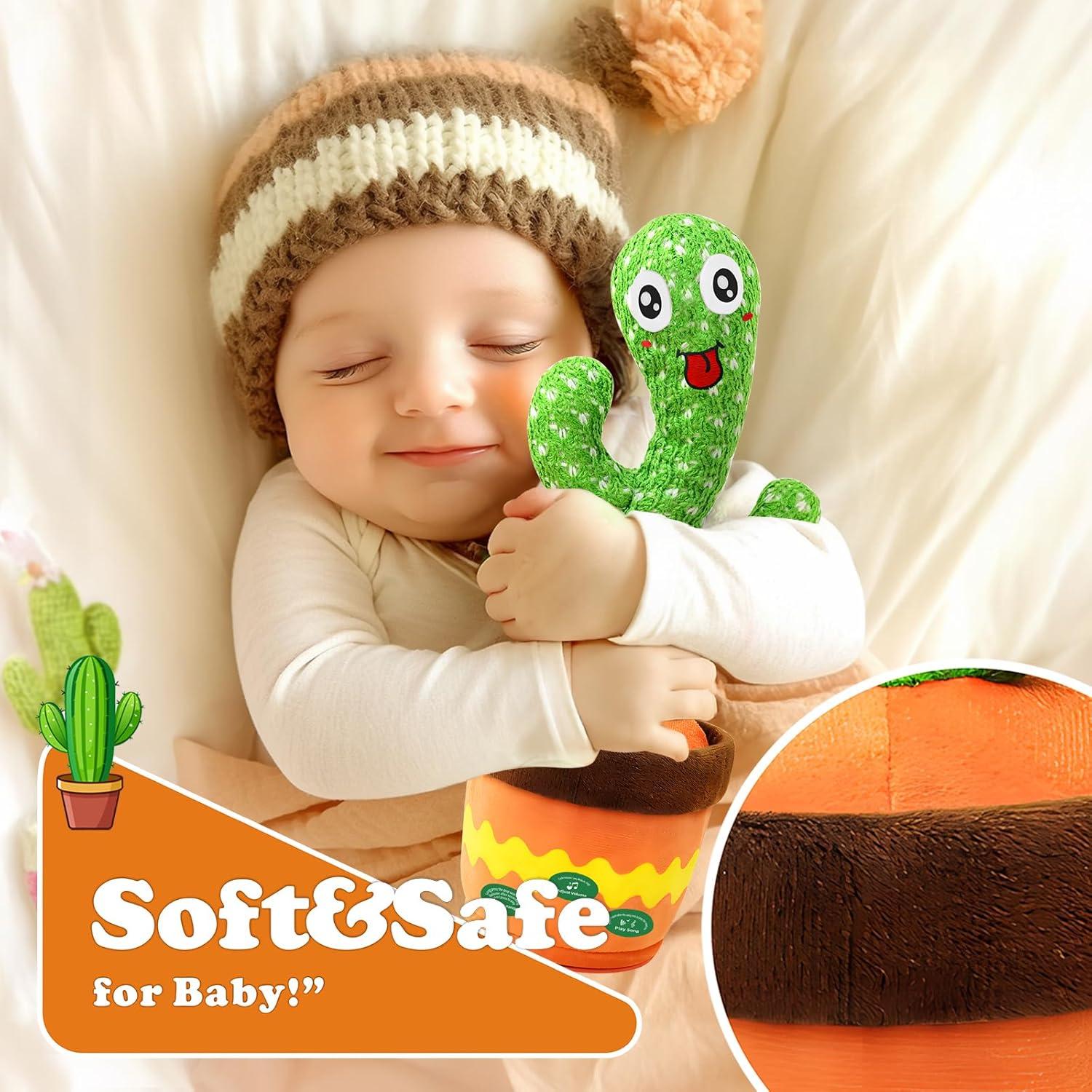 Cactus Hablante YMLTP, Juguete Interactivo Suave LED