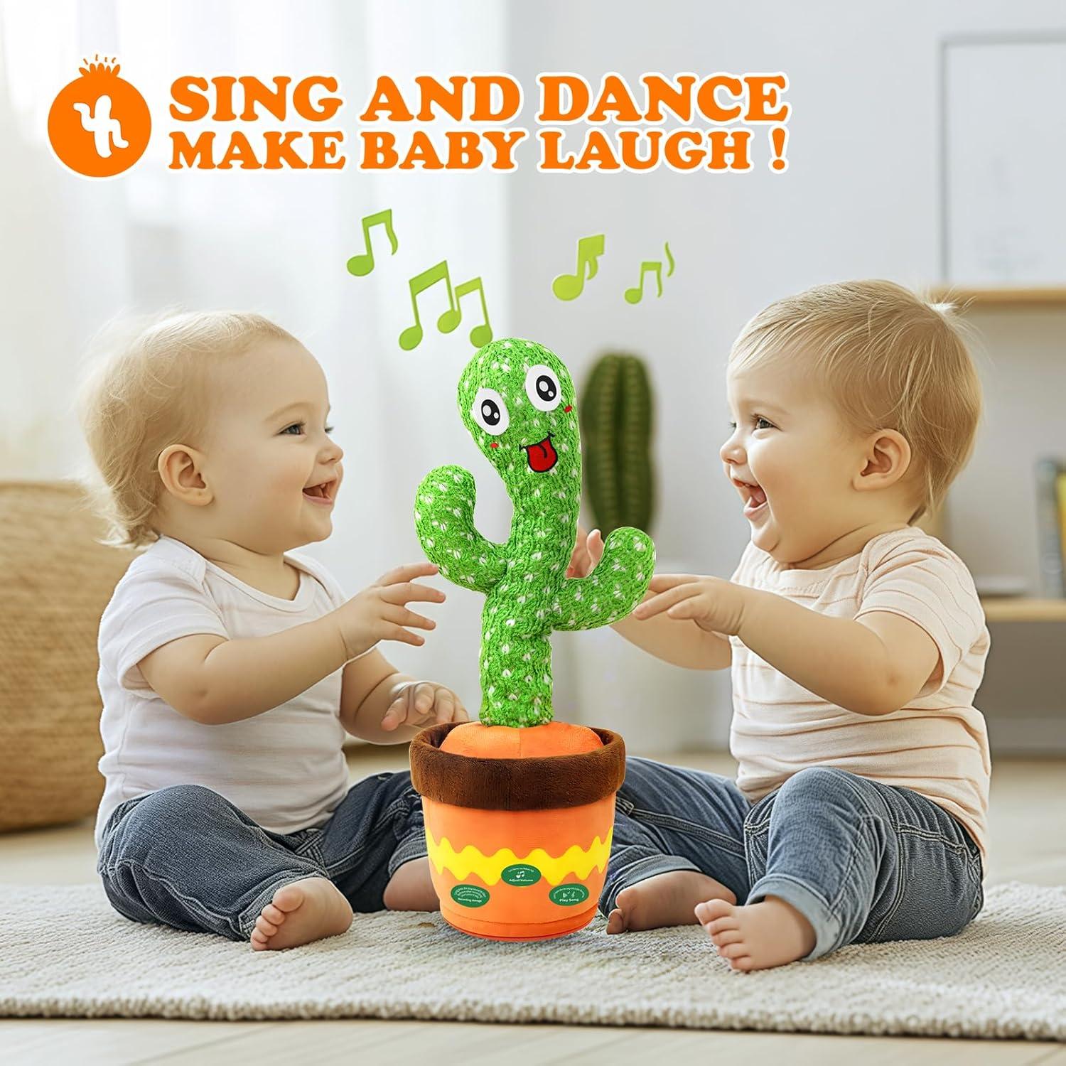 Cactus Hablante YMLTP, Juguete Interactivo Suave LED