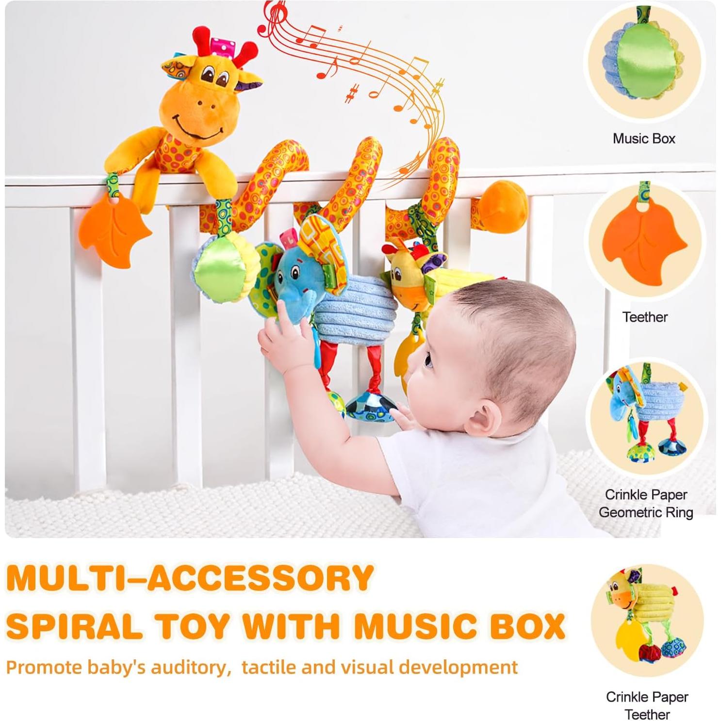 Juguete Colgante Jollybaby Jirafa para Bebés 0-3 Años