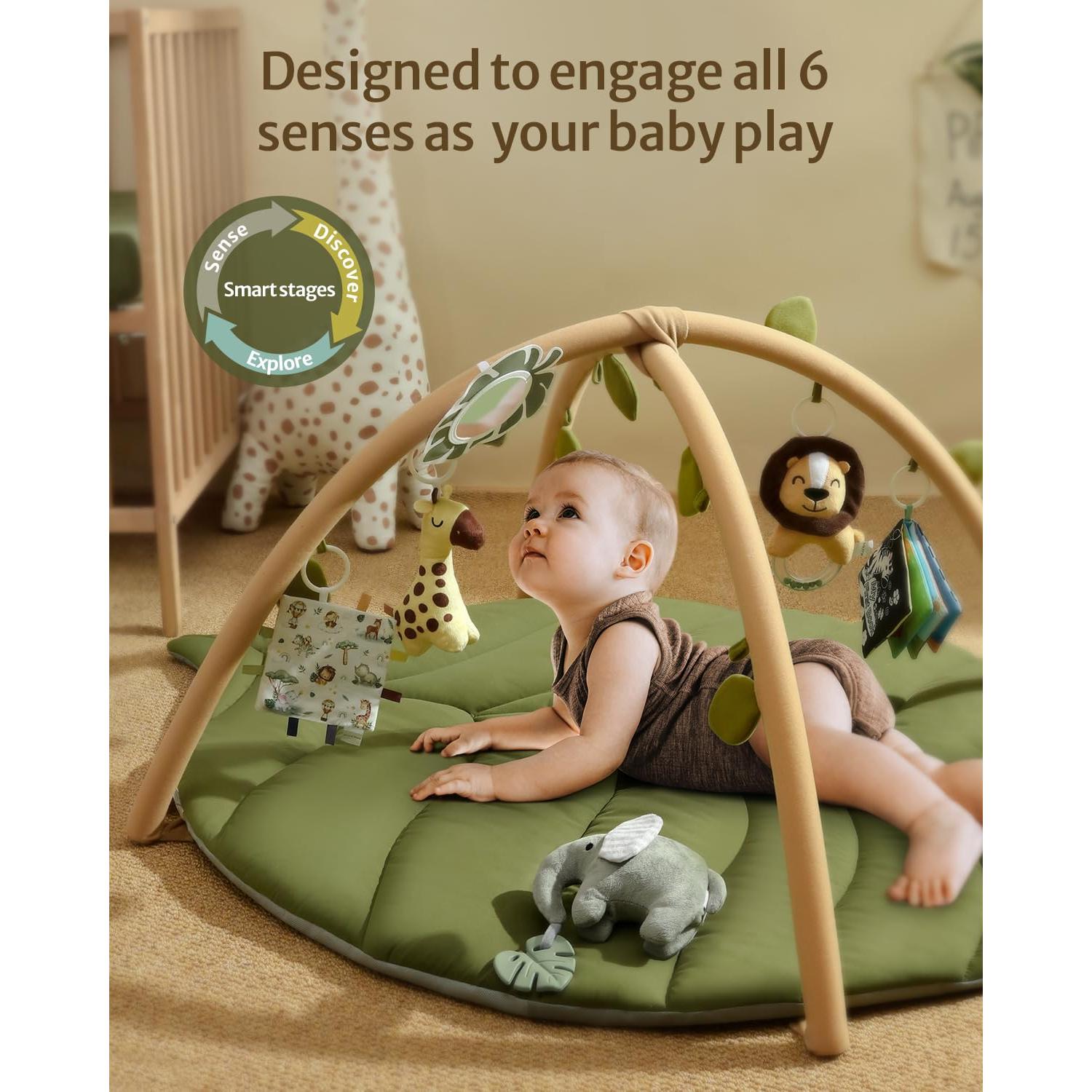 Gimnasio de Juego Blissful Diary Hoja Verde 134x94cm