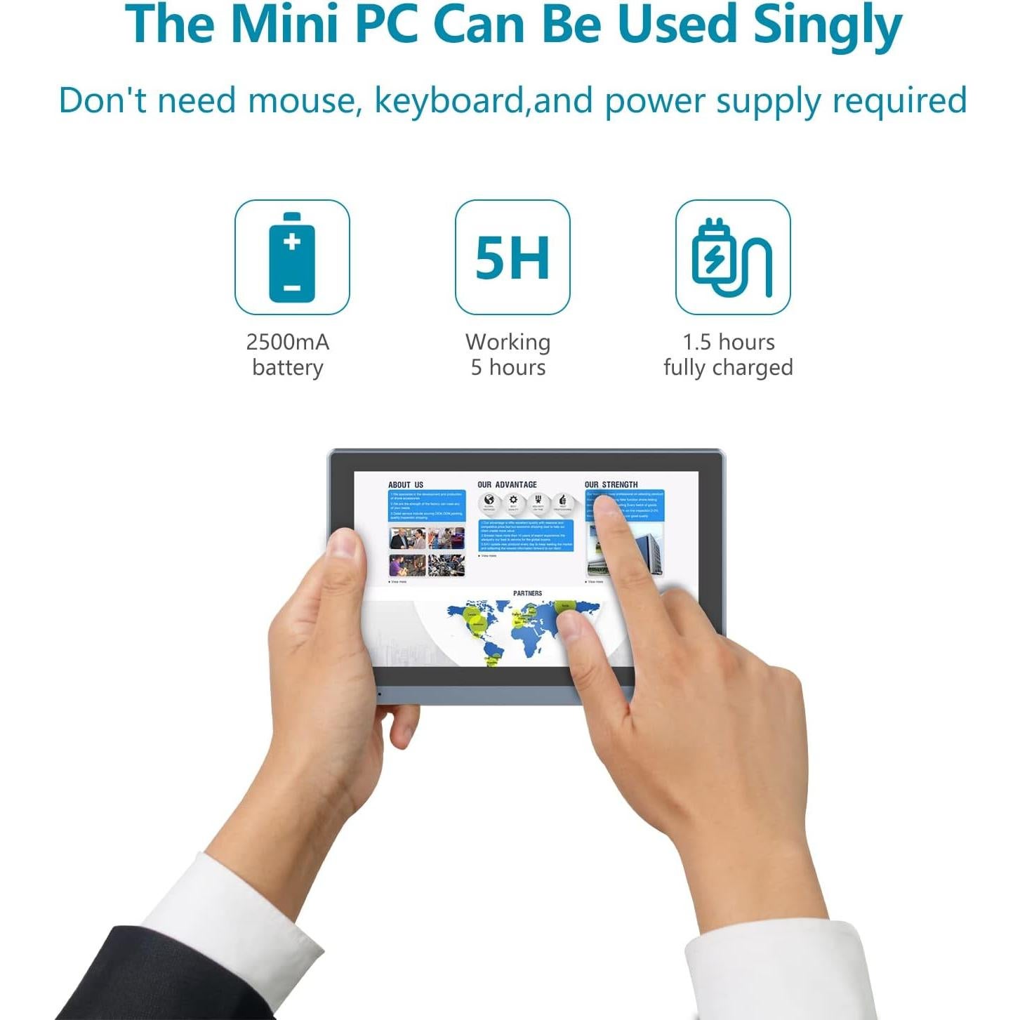 Mini PC HIGOLE F11 PRO, Celeron J4125, 8GB RAM, 128GB eMMC