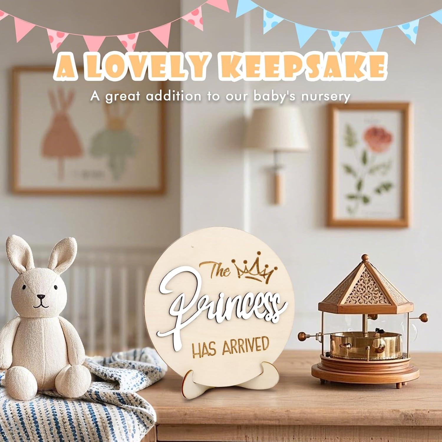 Cartel de Anuncio de Bebé AINBIN 15.24 cm con Soporte y Bolígrafo