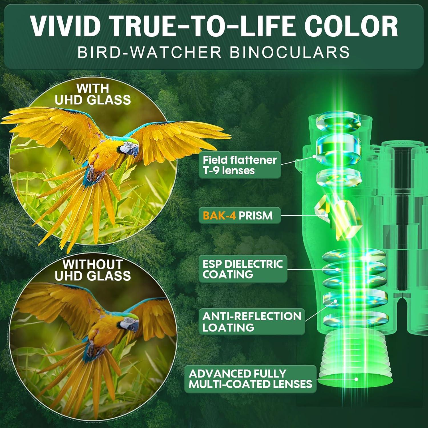 Binoculares Compactos Aurosports 16x32 Alta Potencia