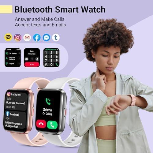 Reloj Inteligente Quican Rosa Bebé 1.8" Fitness con Alexa