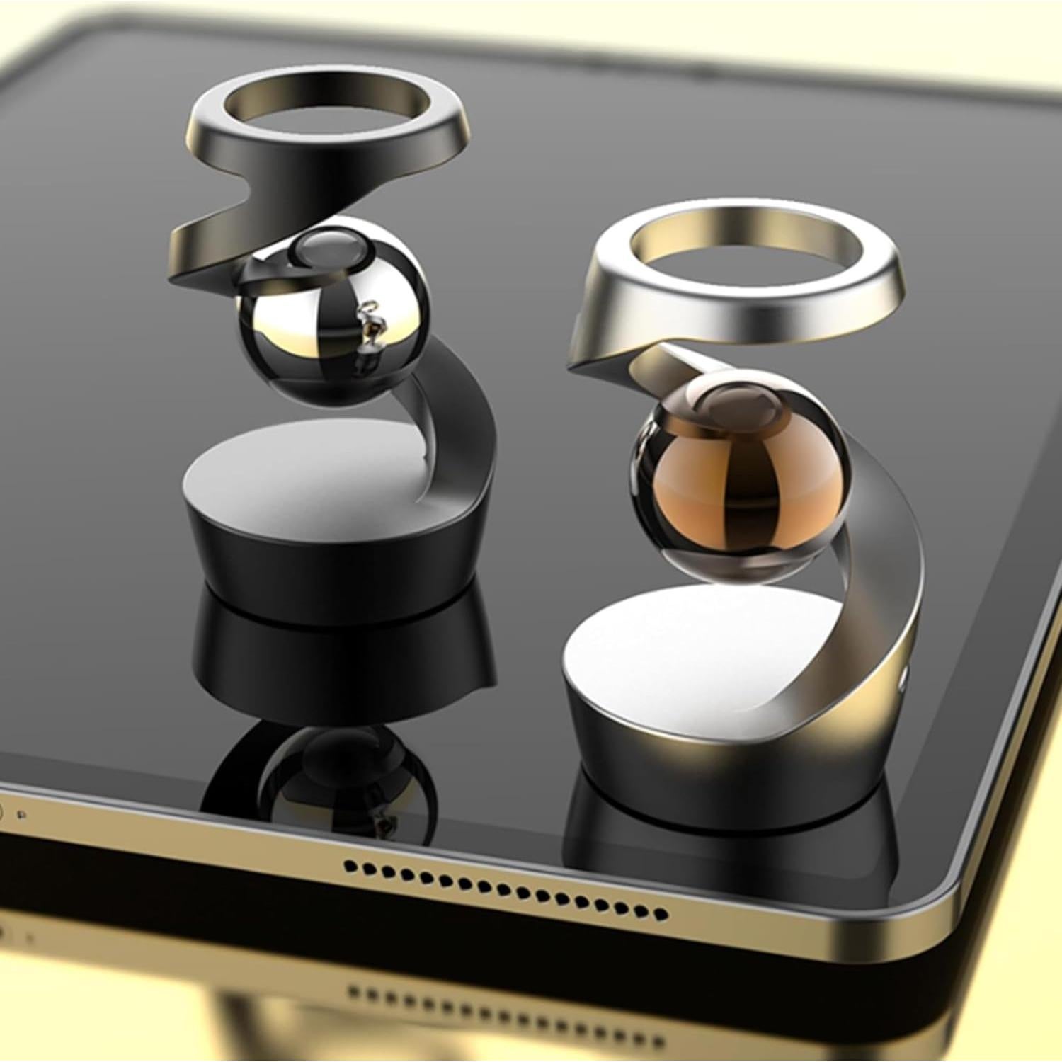 Juguete Cinético de Escritorio Anbo Giratorio Metálico 4cm