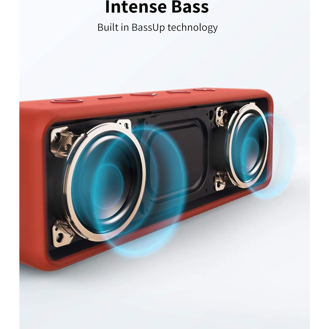 Anker SoundCore 2 Altavoz Bluetooth Portátil Rojo IPX7 24H