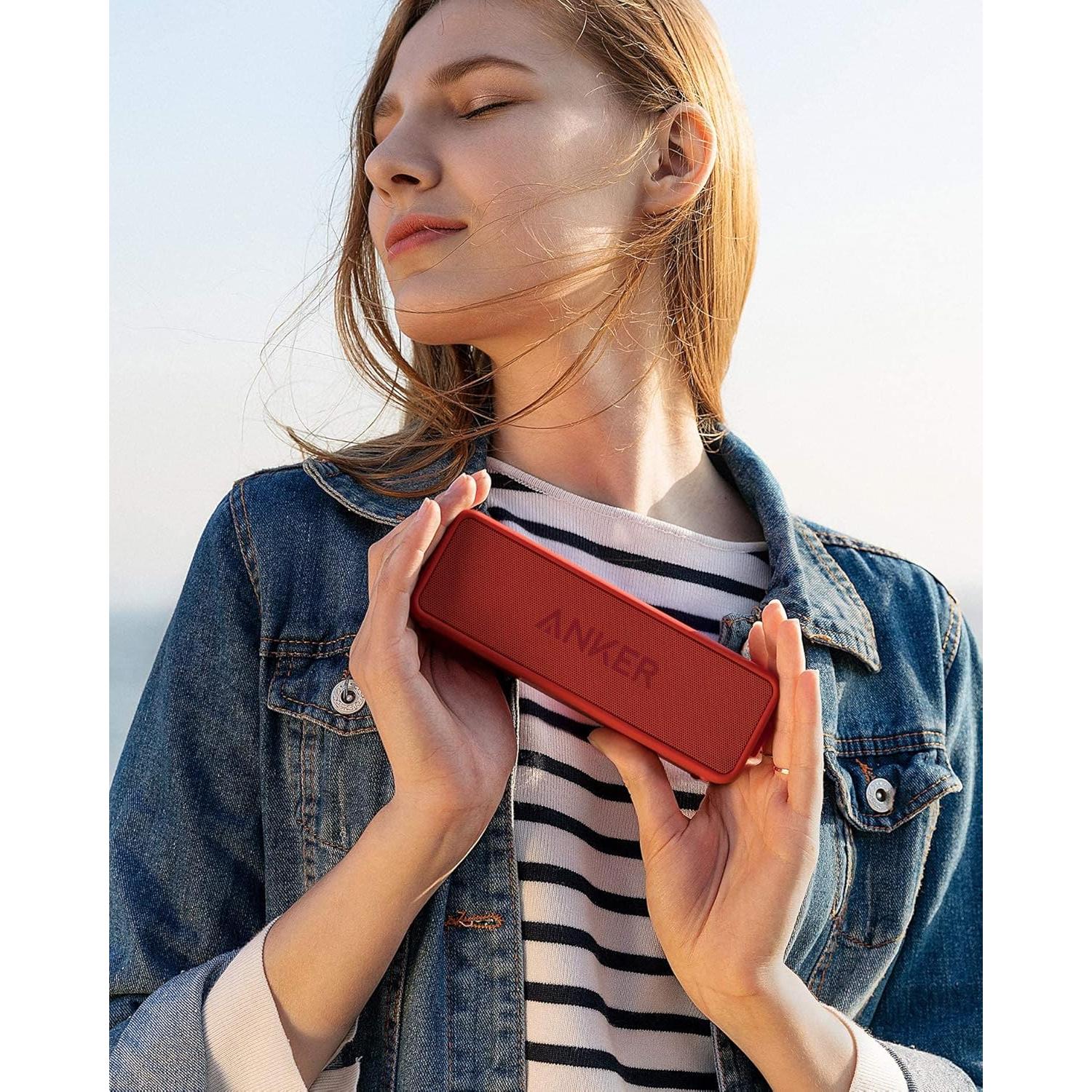 Anker SoundCore 2 Altavoz Bluetooth Portátil Rojo IPX7 24H