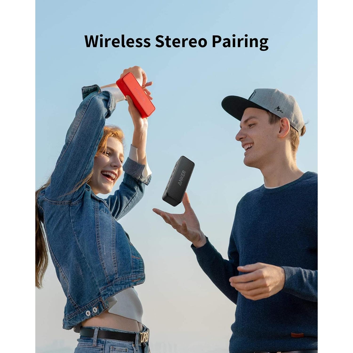 Anker SoundCore 2 Altavoz Bluetooth Portátil Rojo IPX7 24H