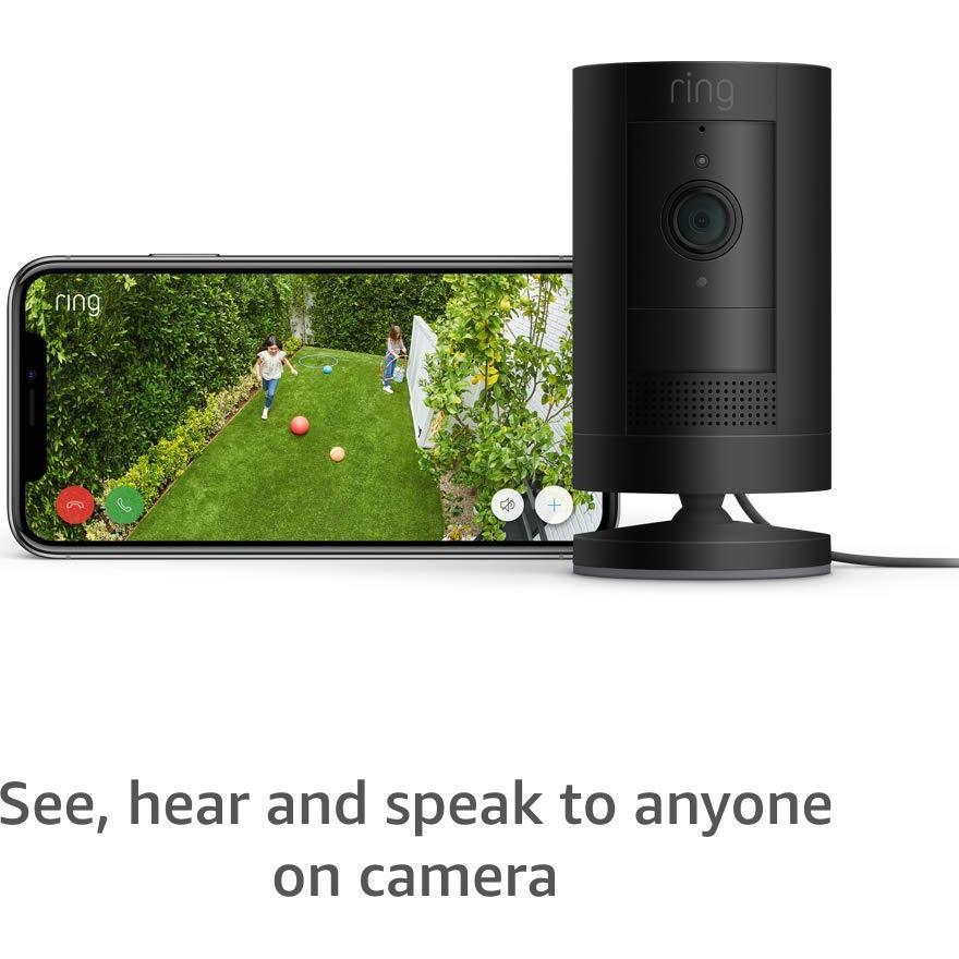 Cámara Stick Up Plug-In Ring | Exterior Resistente | Visión Nocturna Color