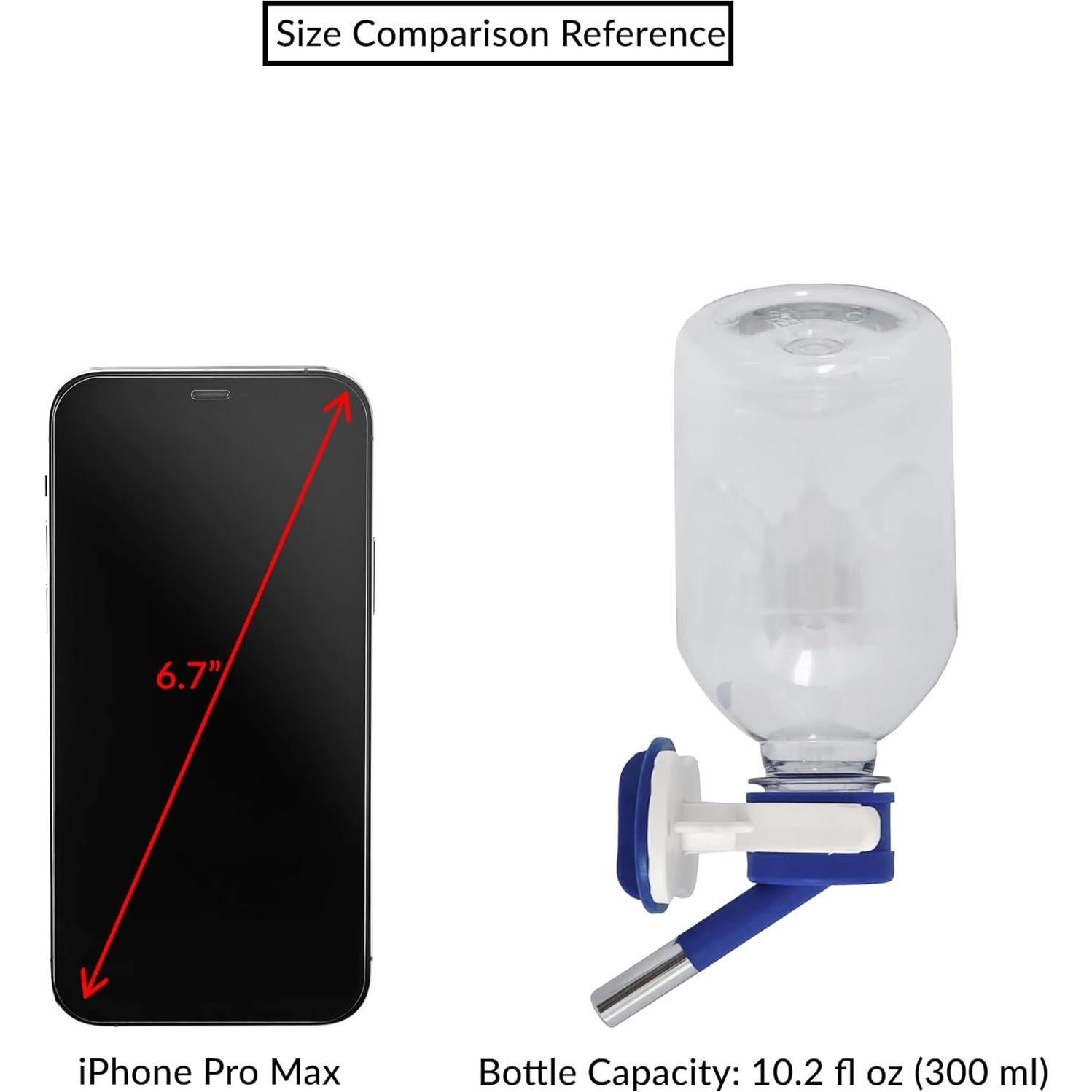 Botella de Agua Choco Nose 0.29L Mini Sin Goteo Azul