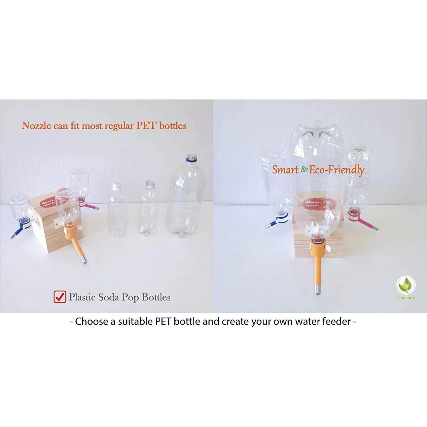 Botella de Agua Choco Nose 0.29L Mini Sin Goteo Azul