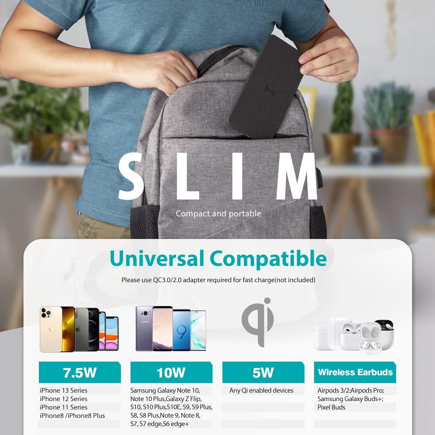 Bandeja de Carga Inalámbrica Cargador Futuro - Cuero Sintético Negro