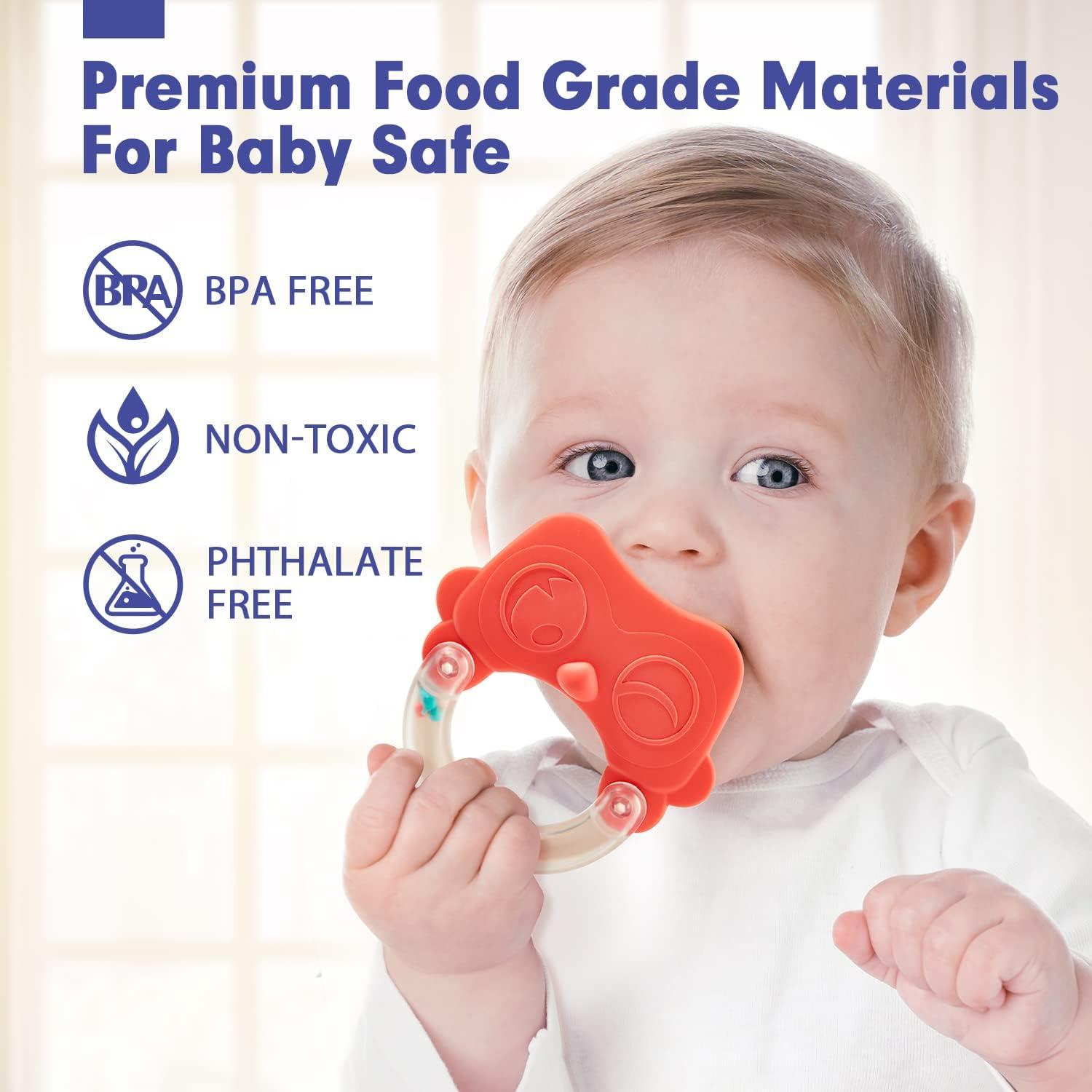 Juguetes para Bebés Hahaland 10 Piezas Sonajeros Mordedores