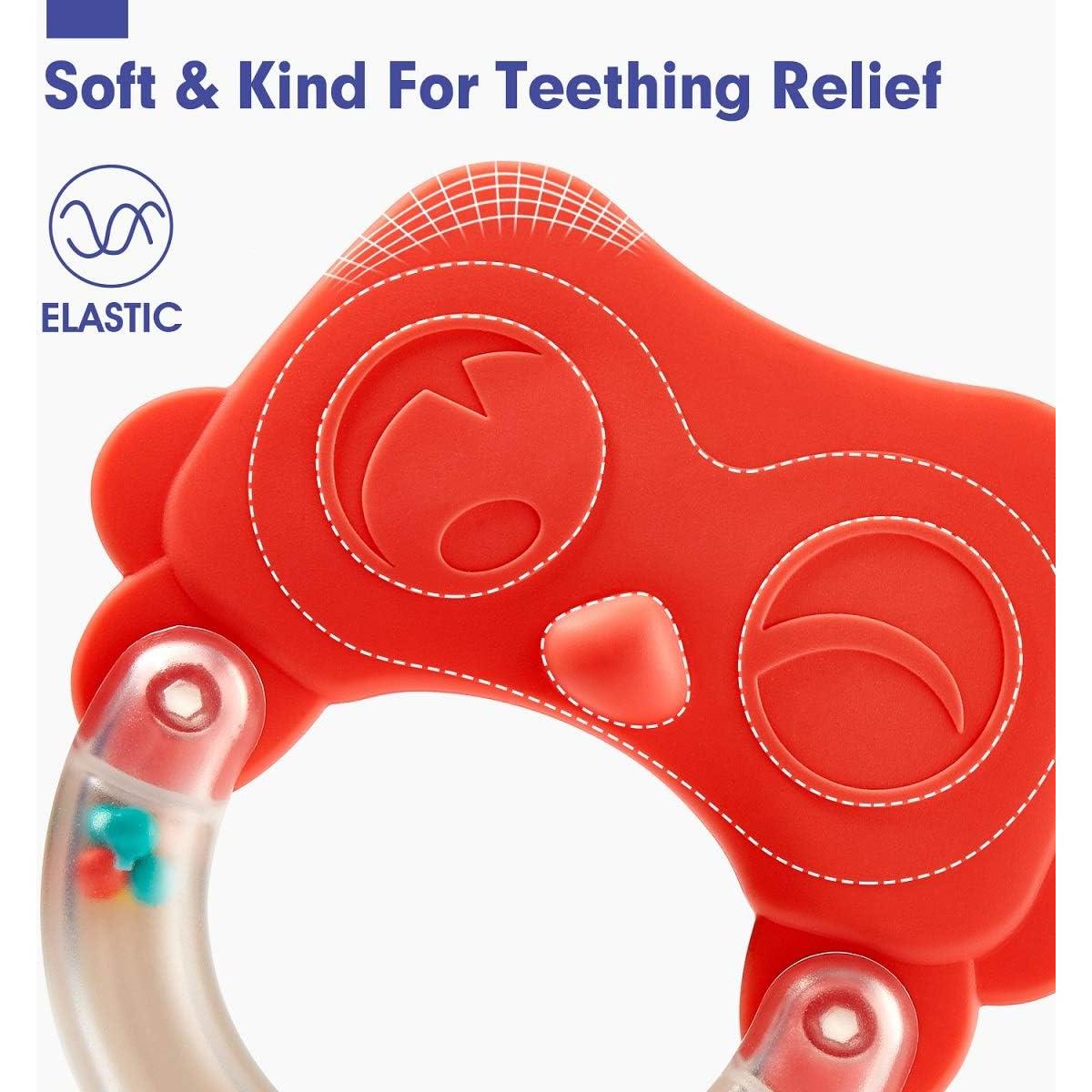 Juguetes para Bebés Hahaland 10 Piezas Sonajeros Mordedores