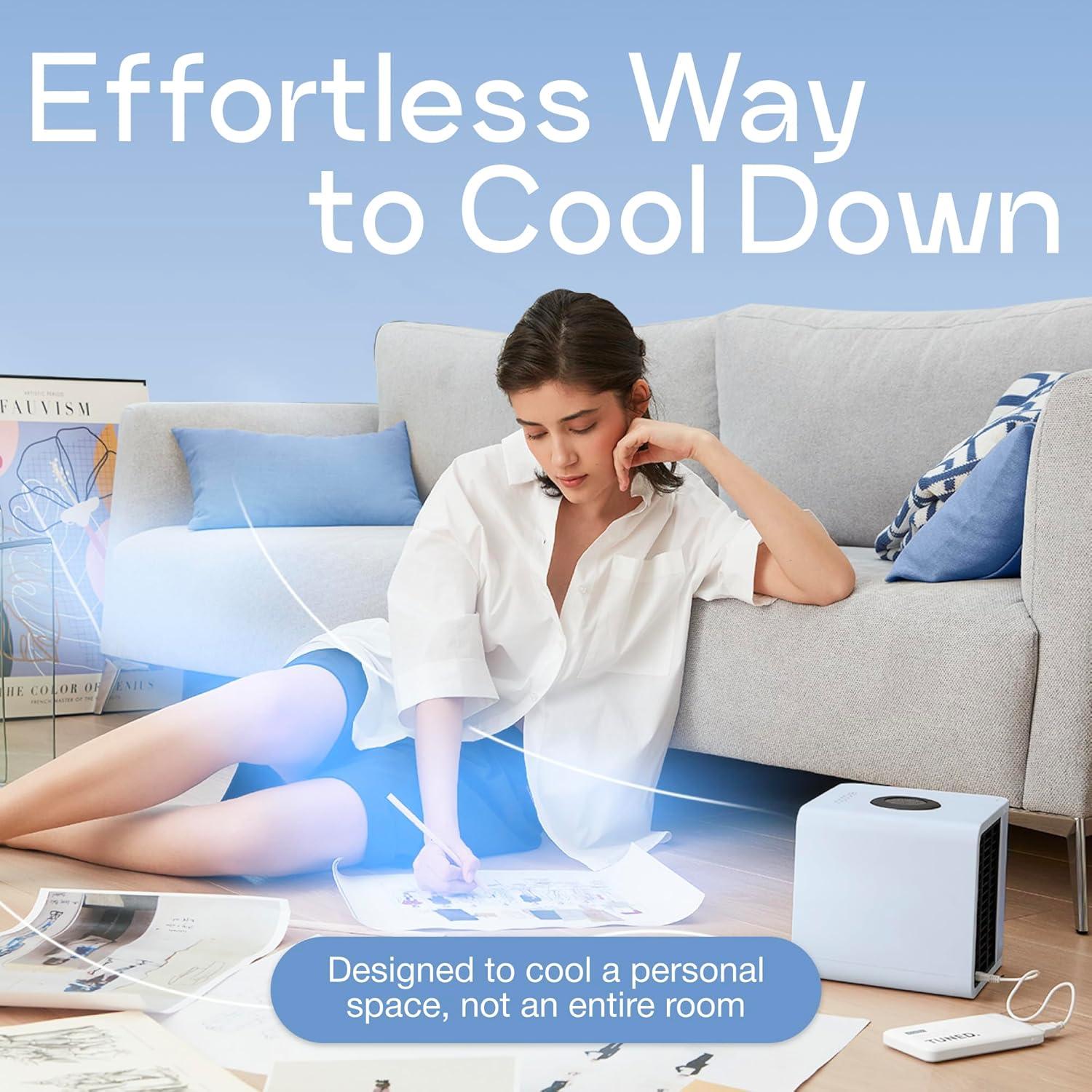 Ventilador Evaporativo Portátil Evapolar evaLIGHT Plus Azul