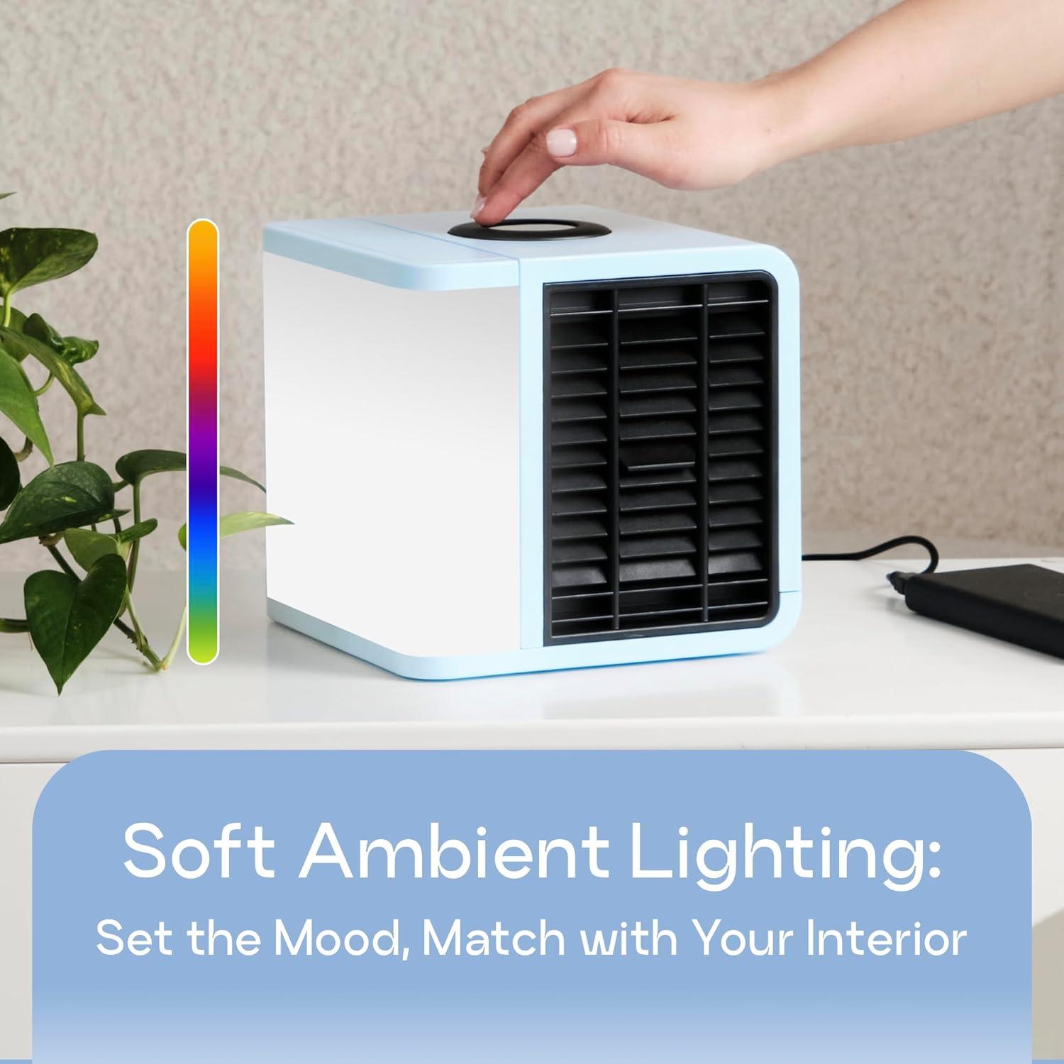 Ventilador Evaporativo Portátil Evapolar evaLIGHT Plus Azul