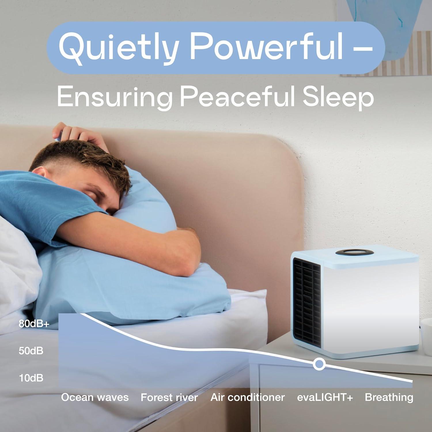 Ventilador Evaporativo Portátil Evapolar evaLIGHT Plus Azul