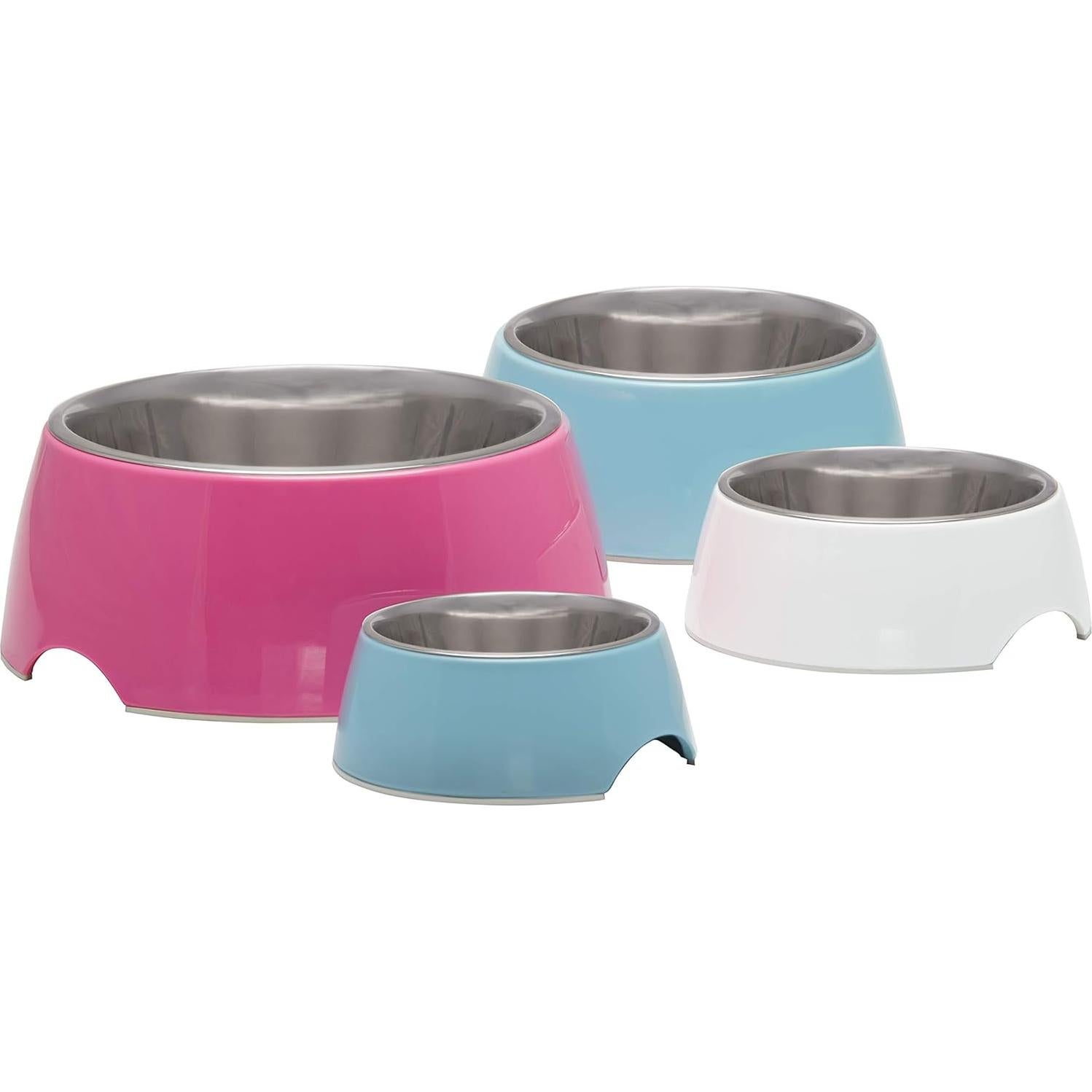 Cuenco Retro para Perros Loving Pets Pequeño Antideslizante Rosa