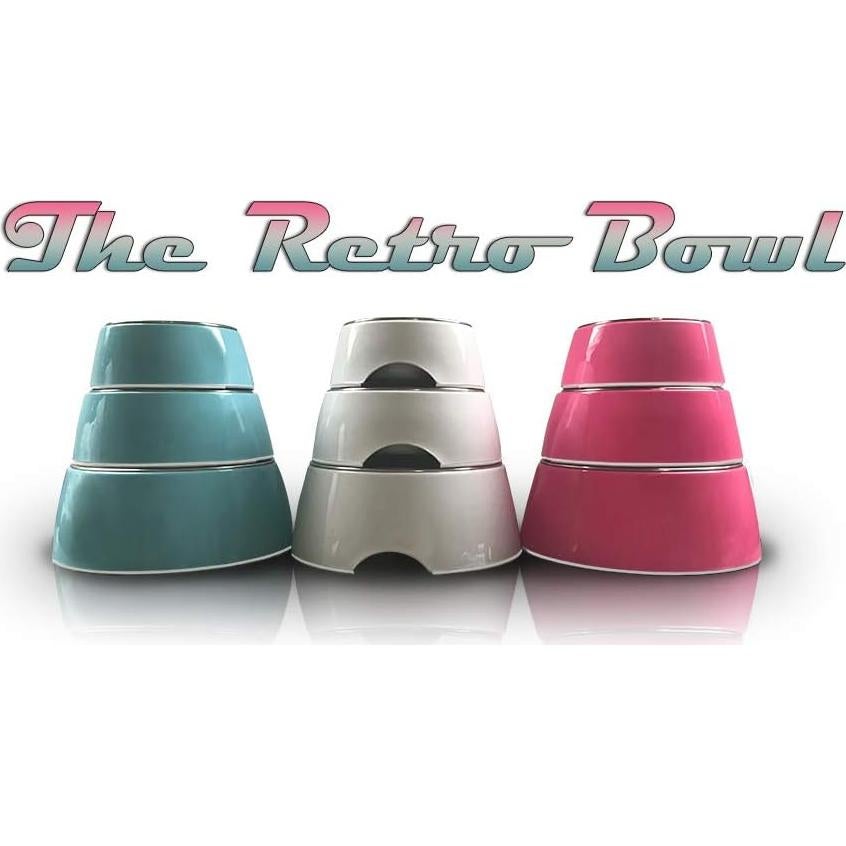 Cuenco Retro para Perros Loving Pets Pequeño Antideslizante Rosa