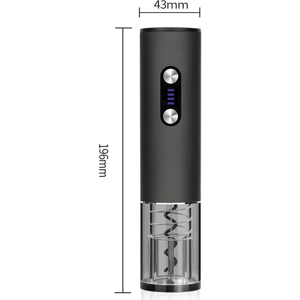 Abridor de Vino Eléctrico SCSXGO con Aerador y Tapón de Vacío