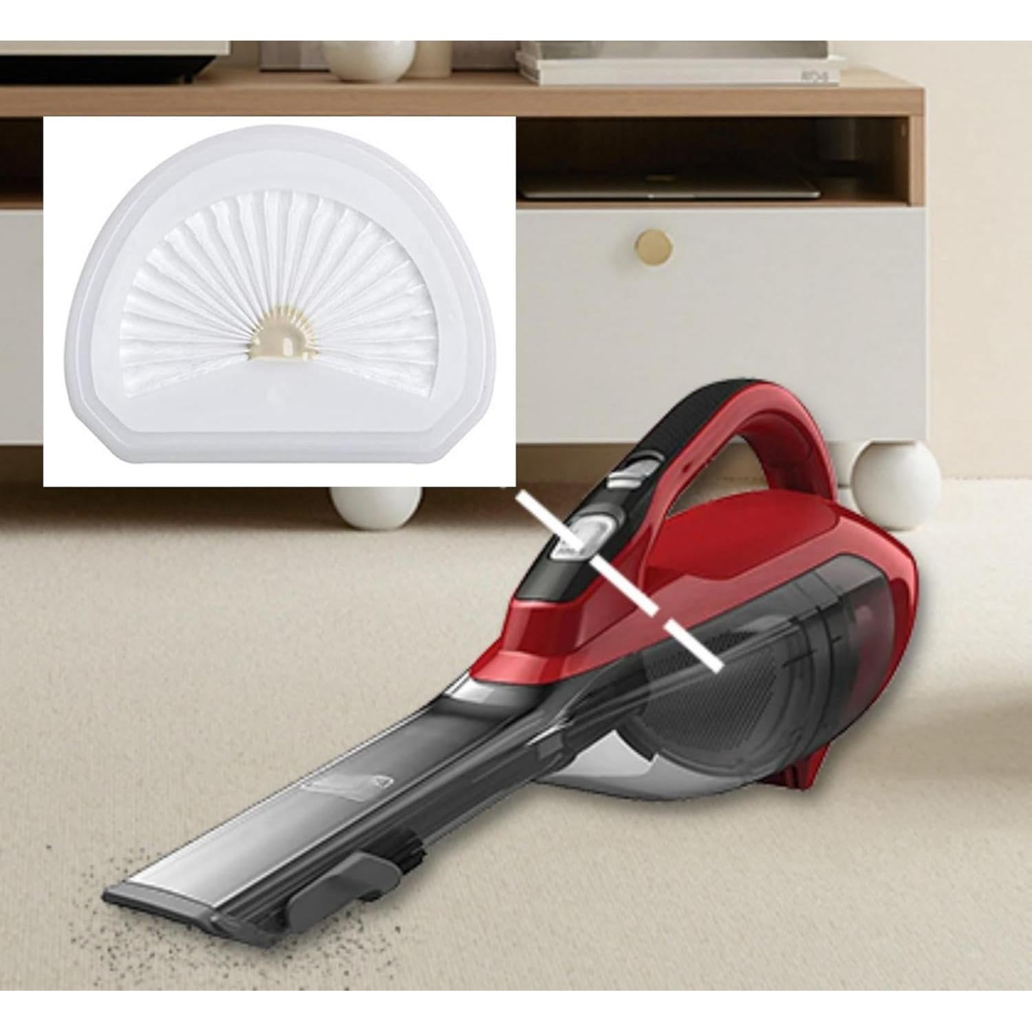 Filtro de Reemplazo Hufopik VLPF10 para Aspiradora Black & Decker