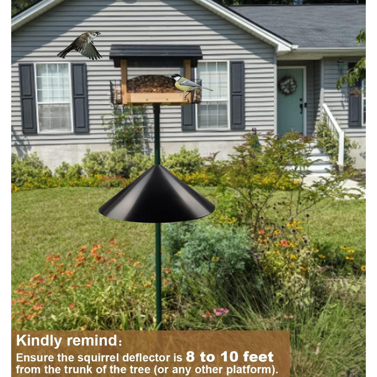 Baffle para Ardillas Garbuildman 48 cm Montaje en Poste