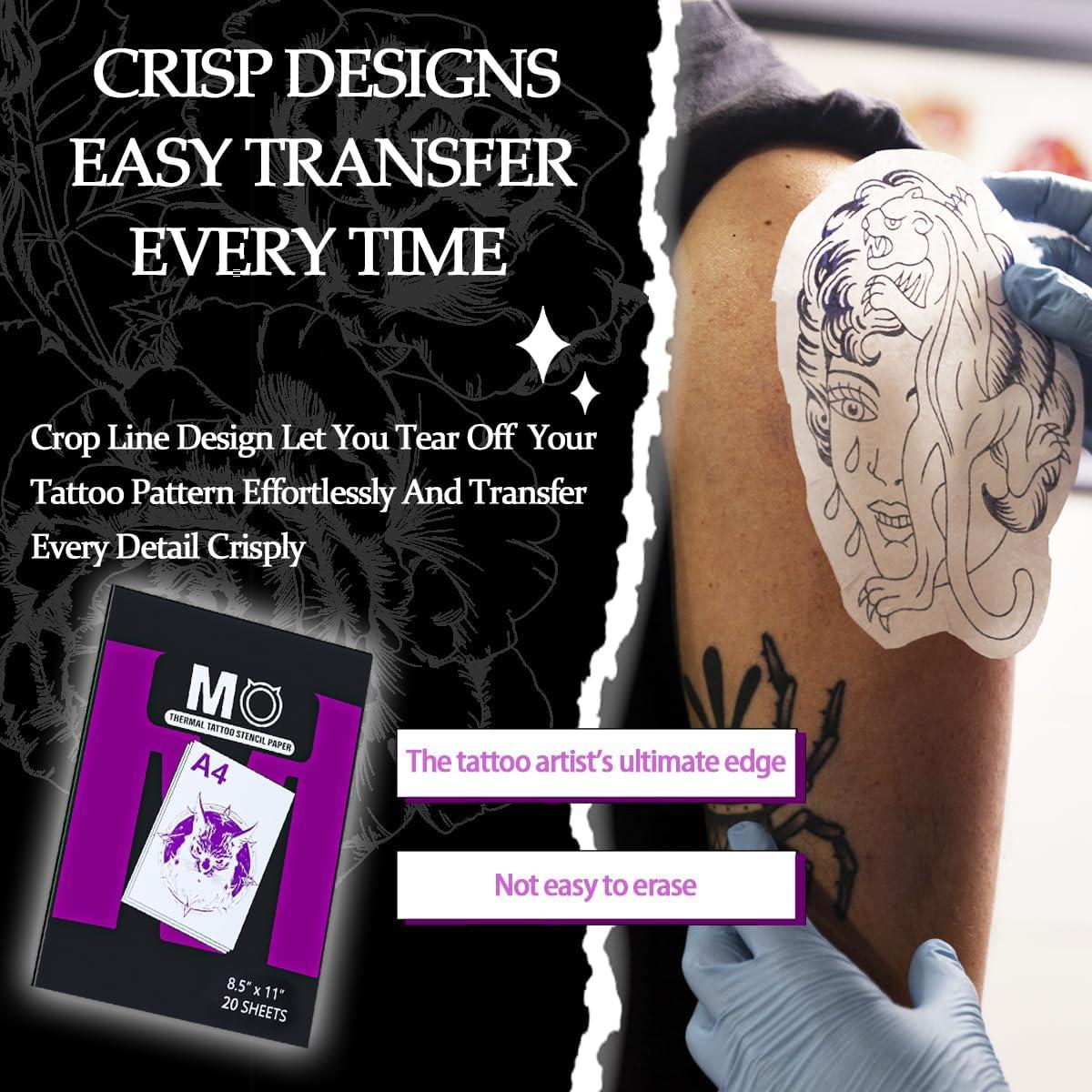 Papel de Plantilla de Tatuaje MO MOLONG 20 Hojas A4 4 Capas