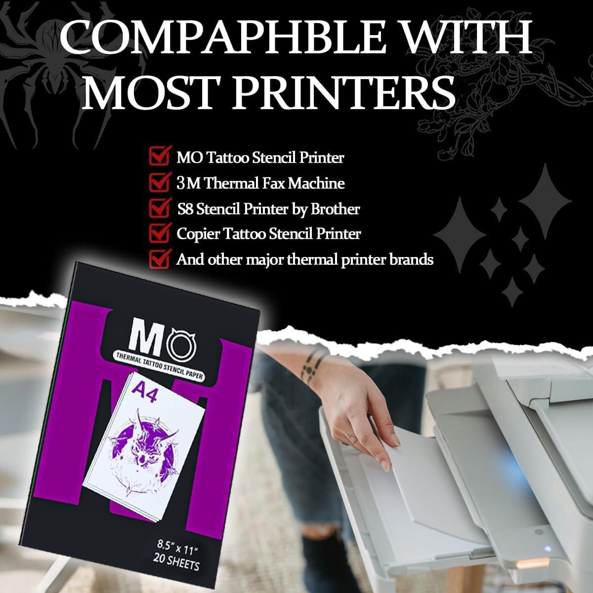 Papel de Plantilla de Tatuaje MO MOLONG 20 Hojas A4 4 Capas