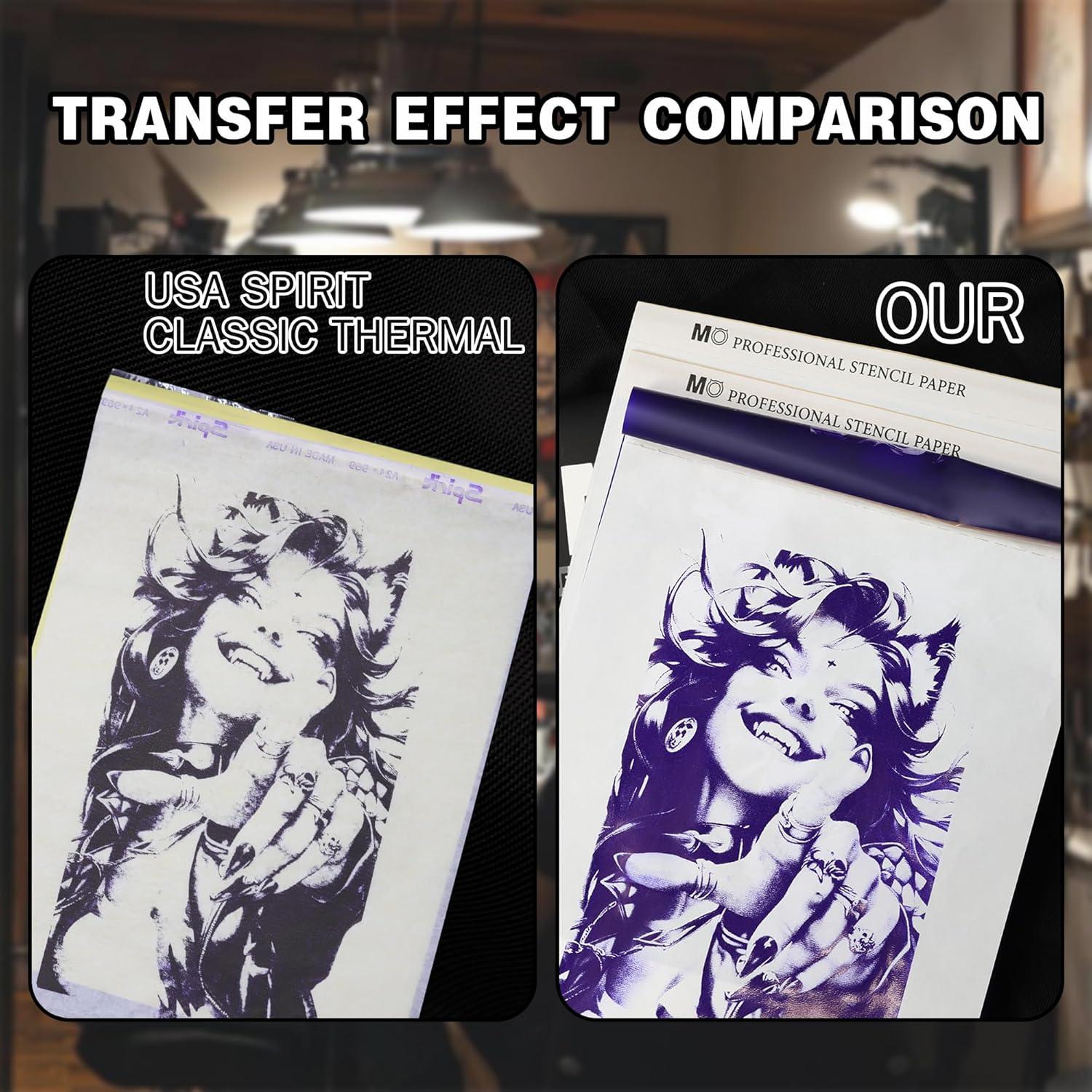 Papel de Plantilla de Tatuaje MO MOLONG 20 Hojas A4 4 Capas