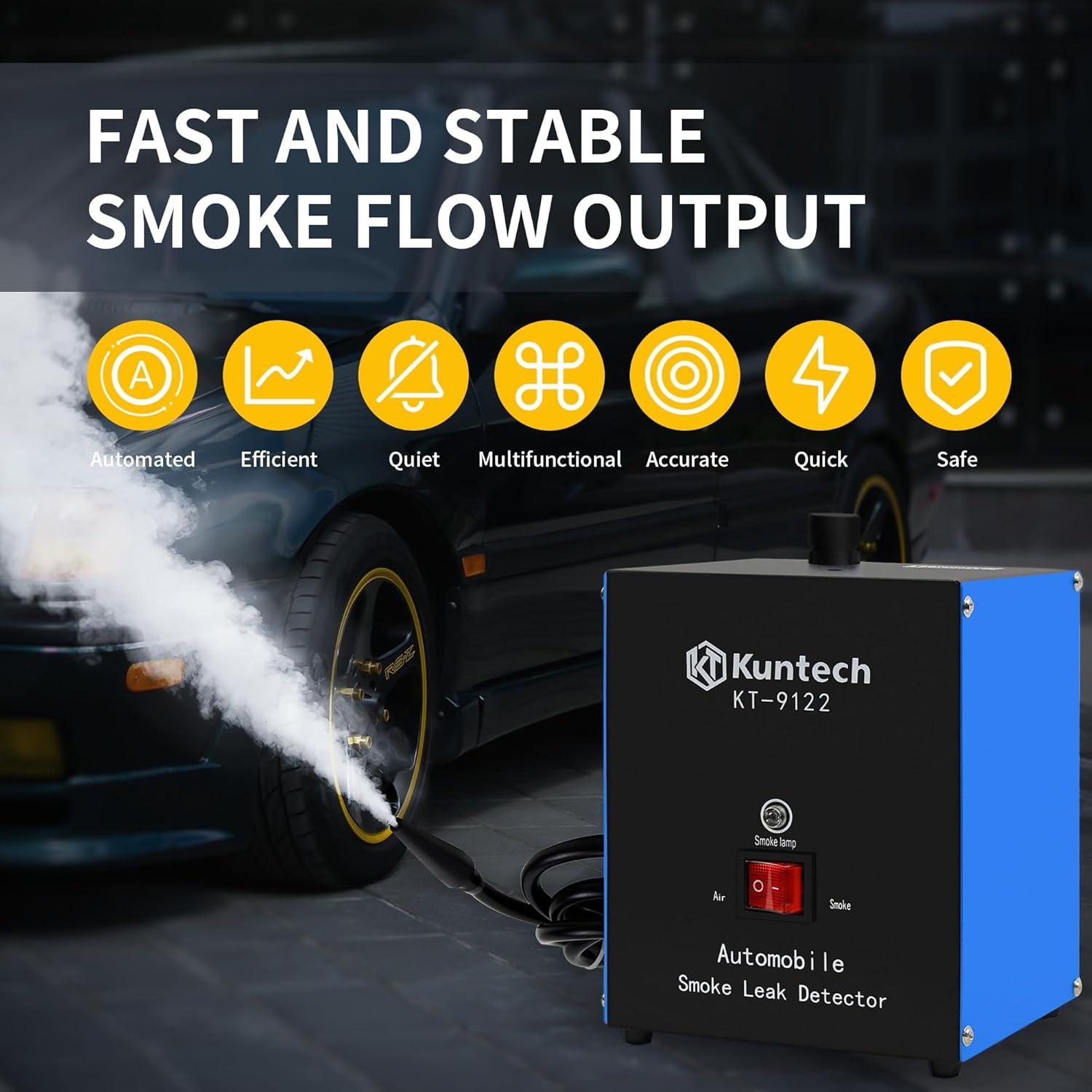 Detector de Fugas de Humo Kuntech 12V Automotriz 3.08kg