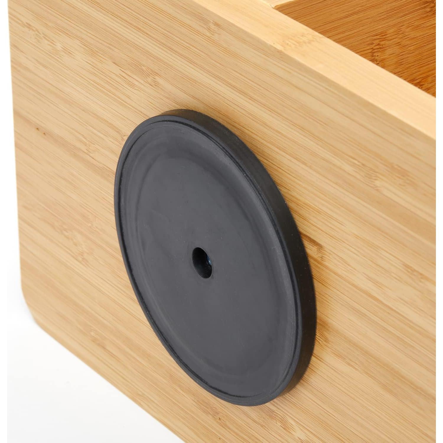 Organizador de Maquillaje Rotatorio 360° RoyalHouse Bambú 12"