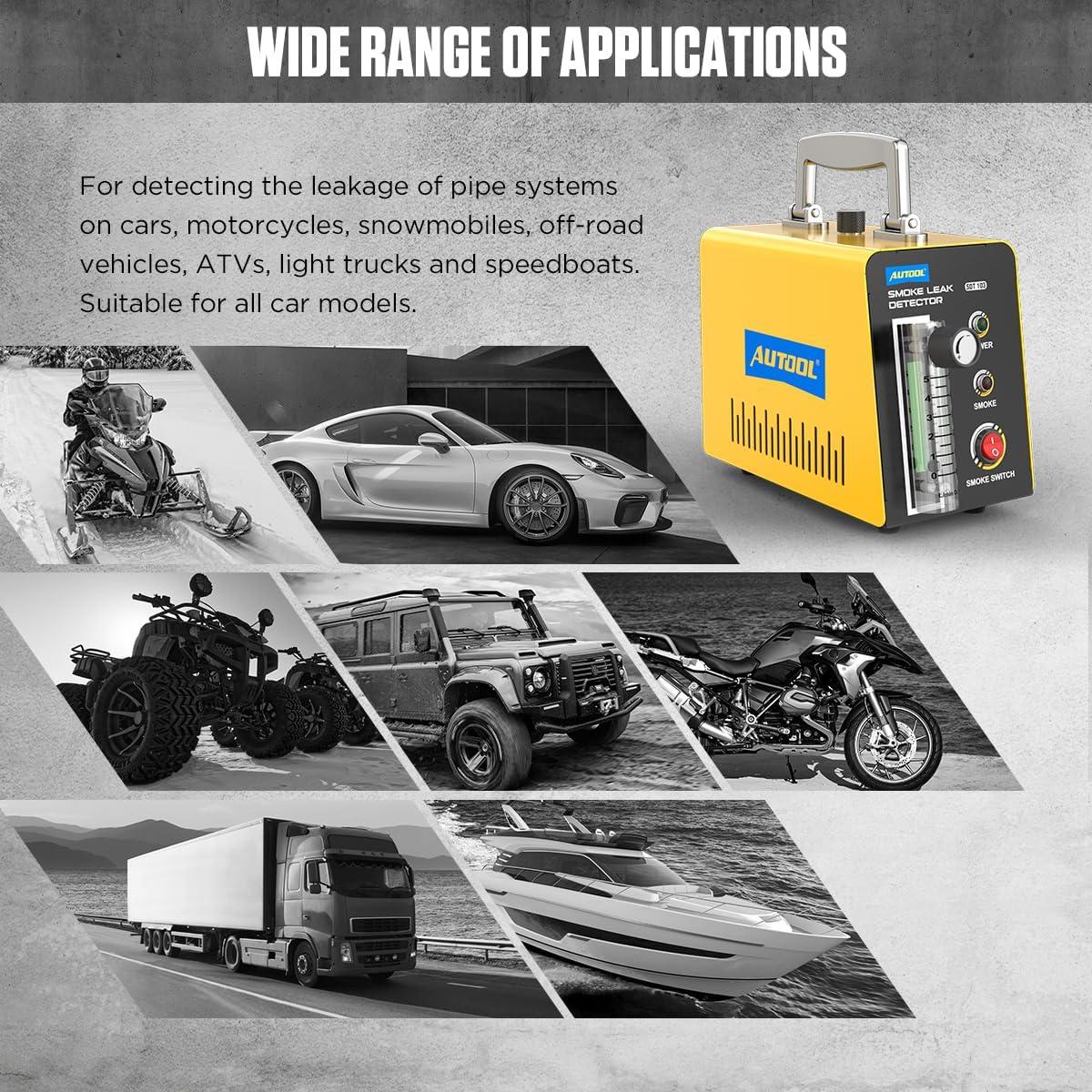 Detector de Fugas de Humo AUTOOL SDT103 12V para Vehículos
