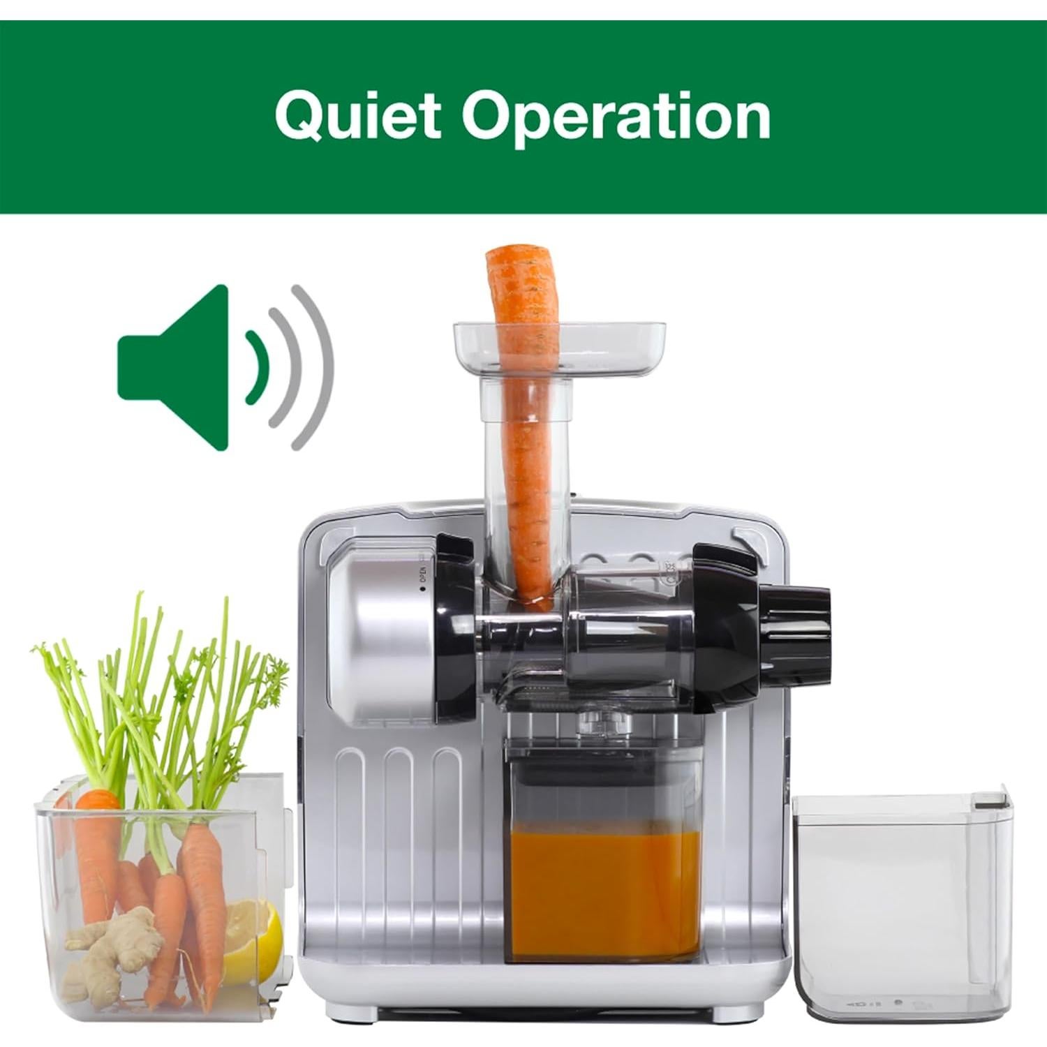 Extractor de Jugo Omega Cold Press 365 200W Plata 8 en 1